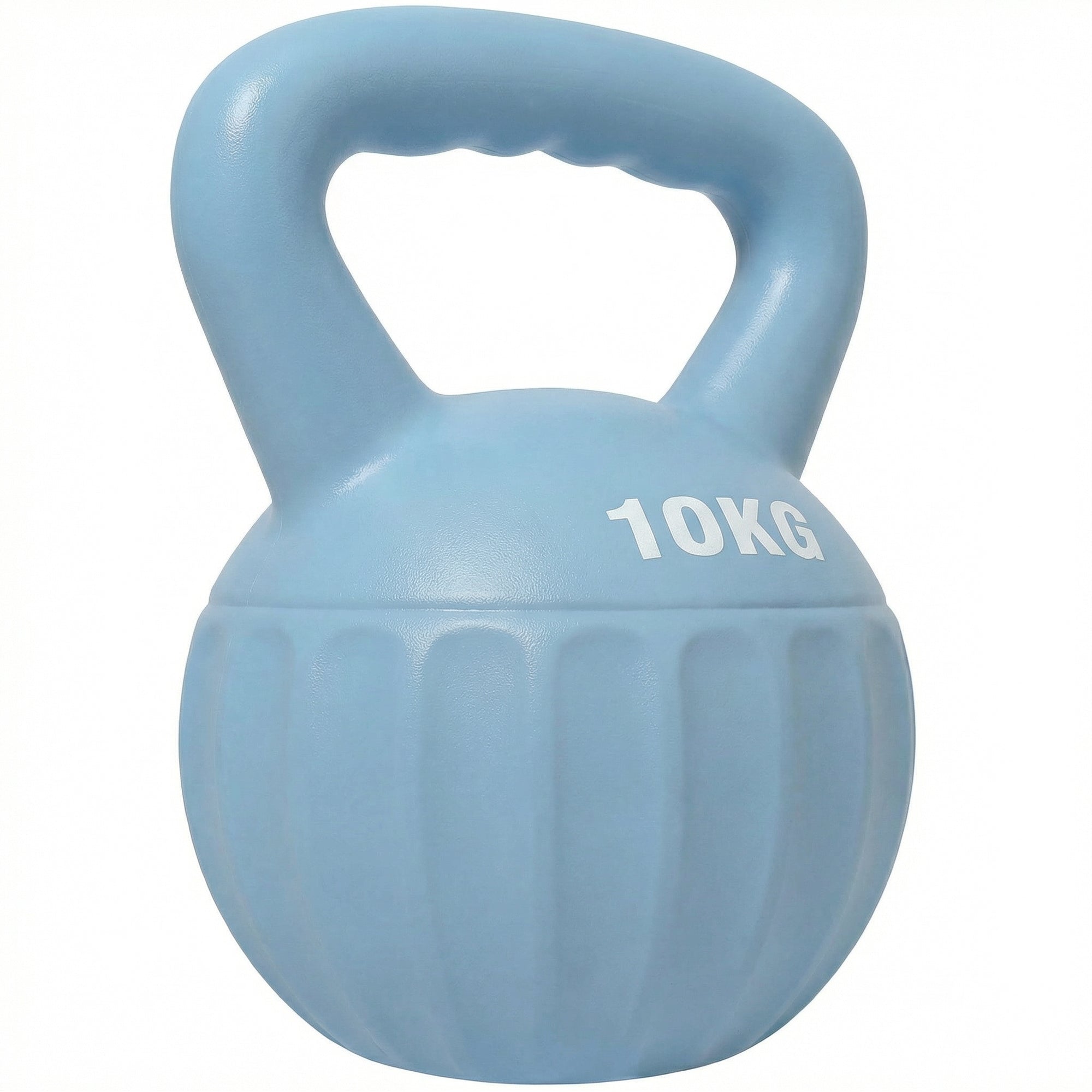 SPORTNOW Kettlebell 10 kg (sandgefüllt) – Ideal für Einsteiger, Heim-Krafttraining, Blau
