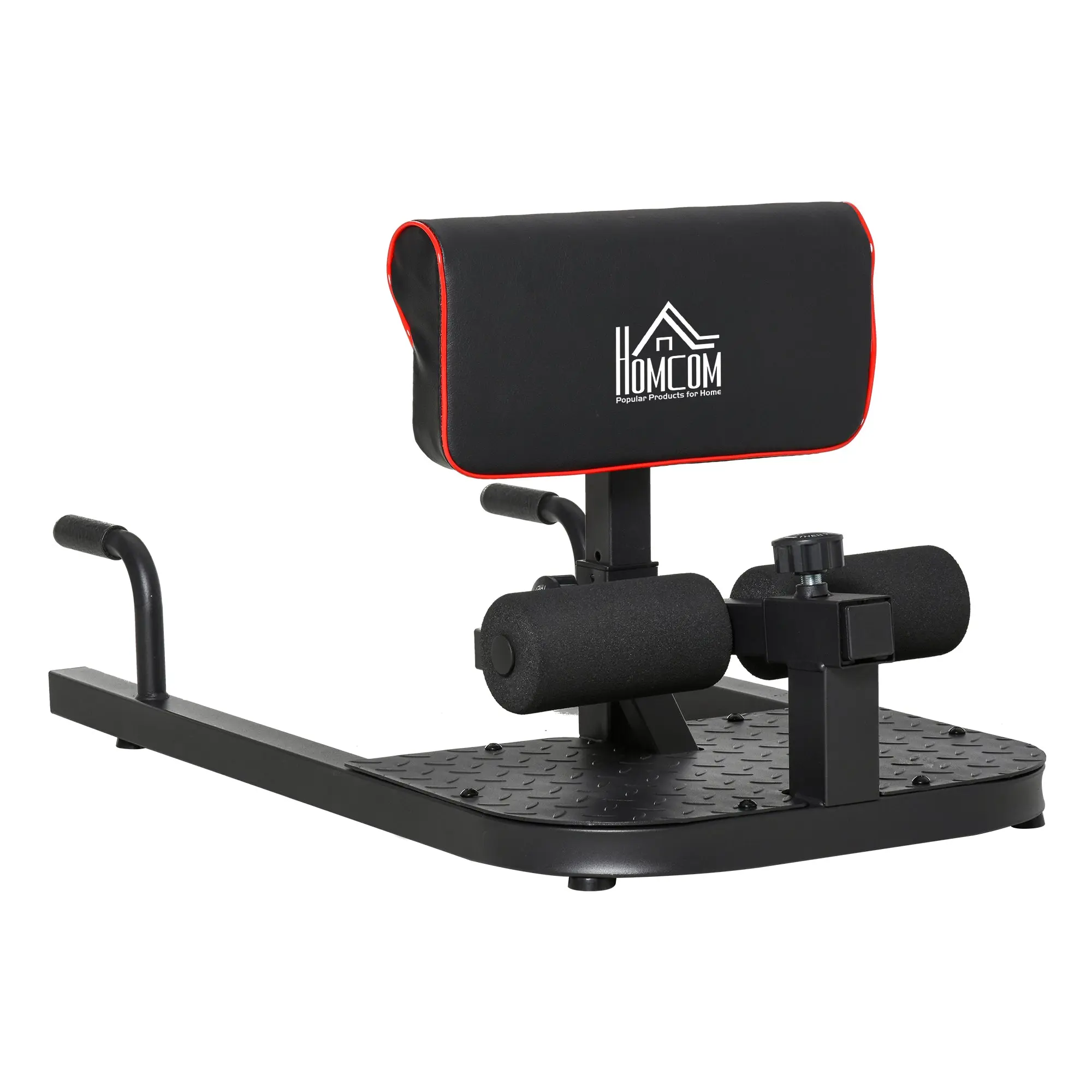 Sissy Squat Leg Trainer Abdominal Glute Trainer 3 in 1 Trainer Adjustable up to 264 lbs Steel Black 19.7 x 38.2 x (17.5-22.2) inches