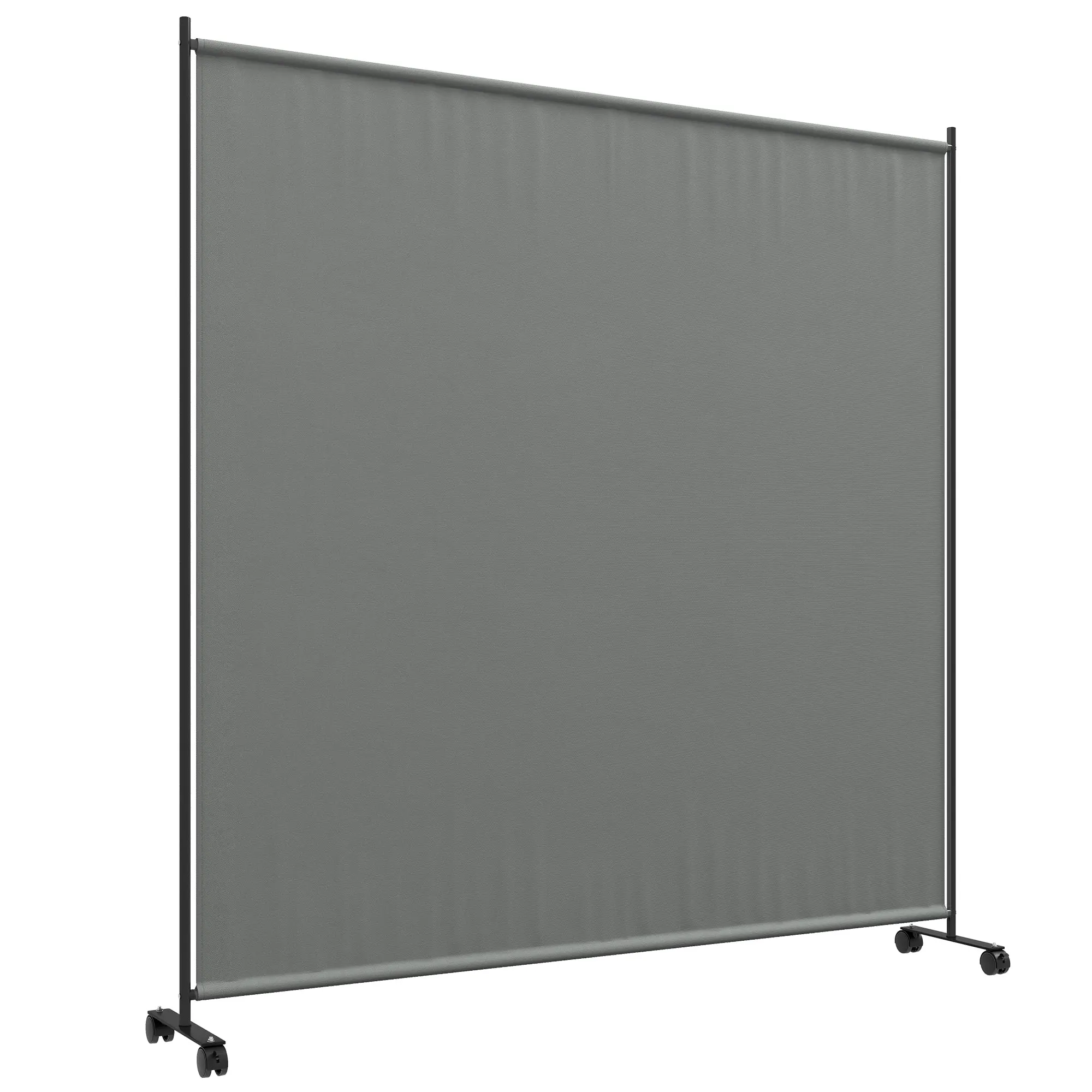 Outdoor Rolling Garden Privacy Panel Screen, Garden Privacy Screen, Opaque, Freestanding, for Garden, Terrace, Balcony, Jacuzzi, 183 x 30 x 181 cm, Dark Gray