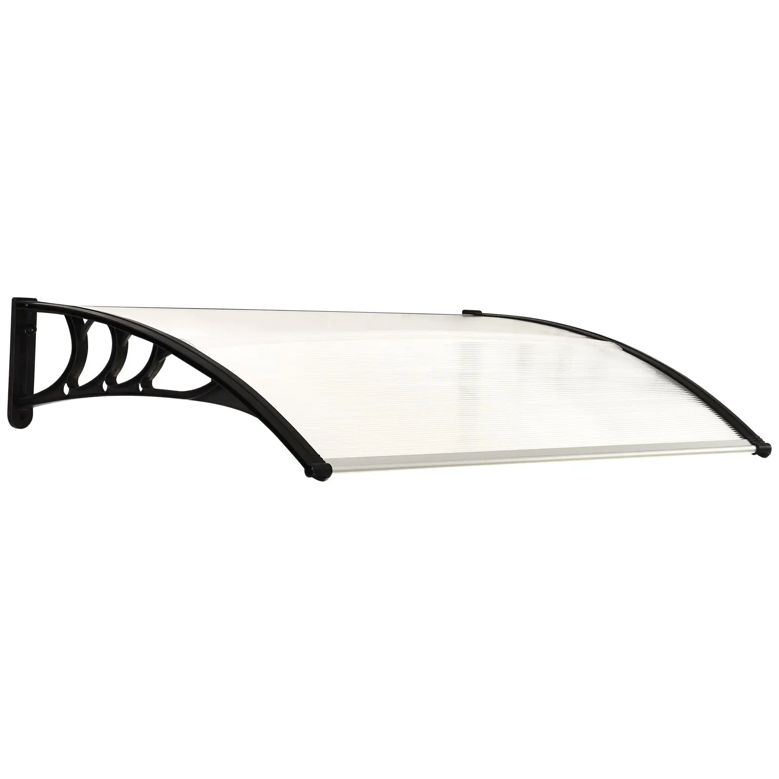 Polycarbonate Door Canopy, Waterproof Window Awning with UV Protection, Outdoor Rain Shelter for Exterior, 75 x 120 cm