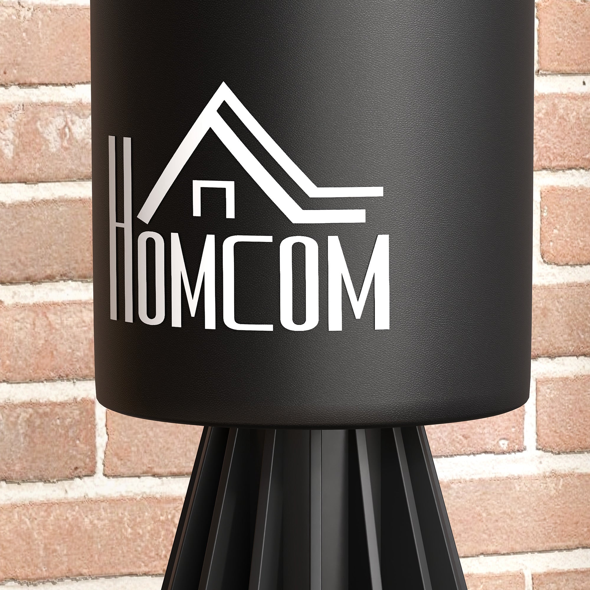 HOMCOM Melns 3-in-1 Brīvrūpnis Pukšanas Soma ar ātrumpārsniedzamu Rotējošu Elastīgu Roku, Regulējamu Augstumu, Sintētiska Pārklājuma HDPE Pamatu, Kopējie Izmēri 88 garš x 48 plats x 155-205 augsts cm