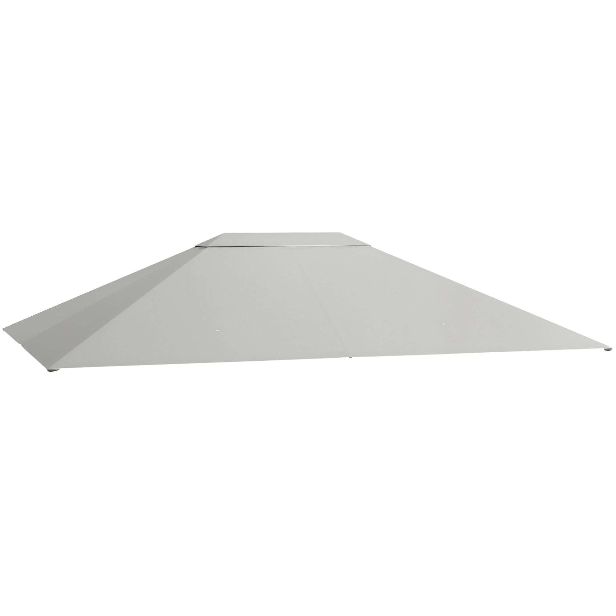 Replacement Roof for 4 x 3m Gazebo, Water-Resistant Pavilion Canopy with UV Protection 30+, Polyester Cover Replacement for Garden Gazebo, Polyester Fabric, 180 g/m?, Light Grey