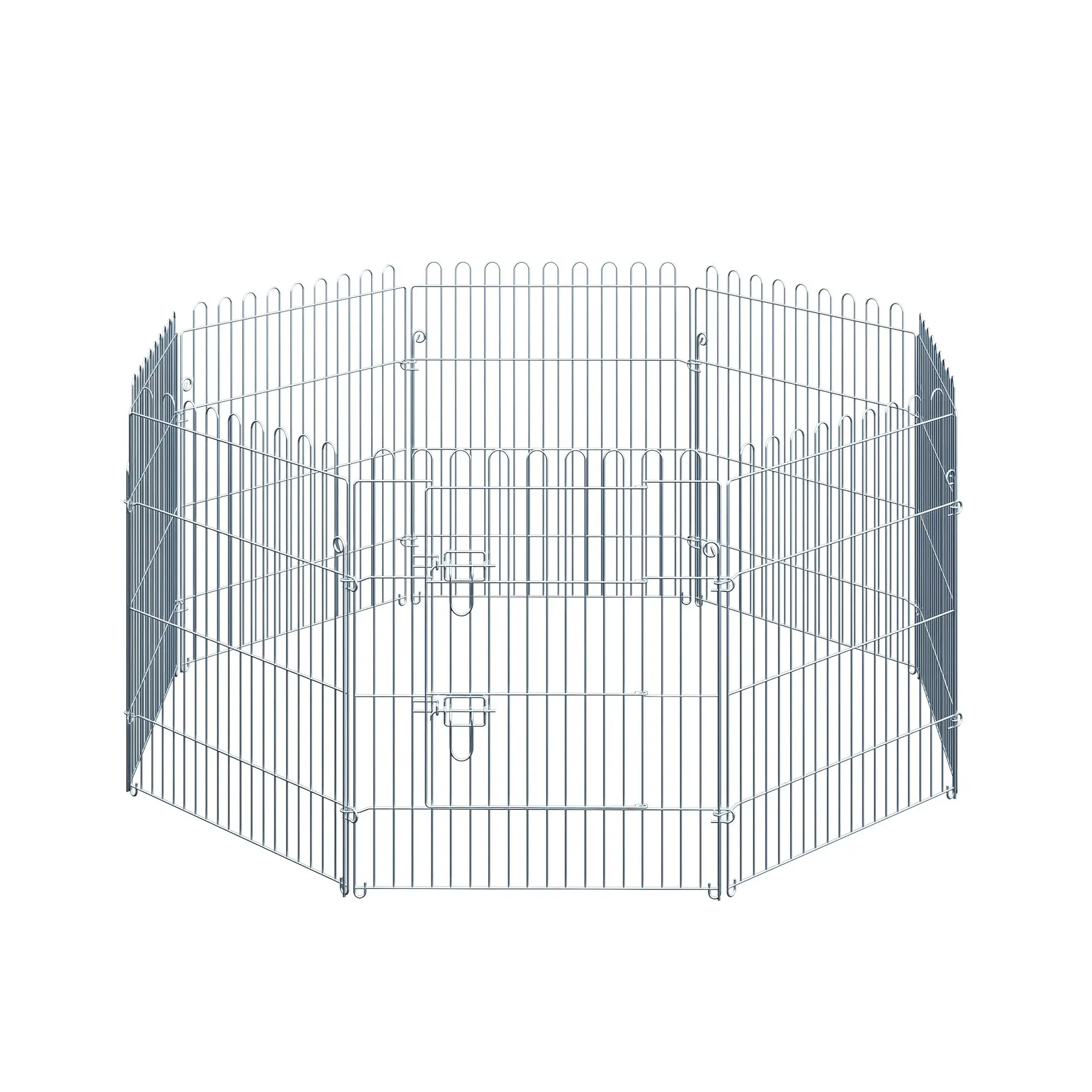 Puppy Playpen Puppy Enclosure Puppy Fence Playpen Puppy Gate for Pets 8-piece W63 x H76 cm
