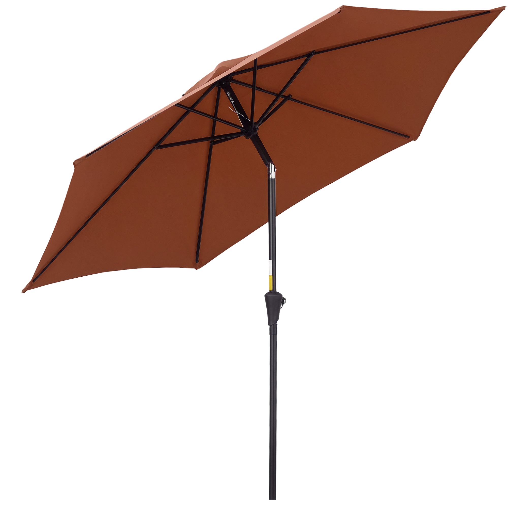 Cantilever Umbrella Garden Parasol Market Umbrella with Hand Crank Alu 180/m? Polyester Steel Coffee ?2.6 x 2.35 m