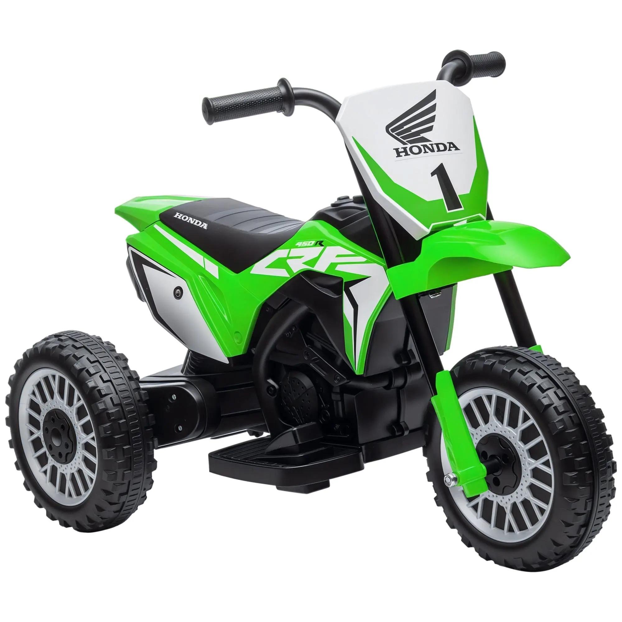 Kid's Electric Motorcycle Electric Motorcycle with Horn, Startup Music, Children's Electric Bike for Kids 1.5-3 Years Green