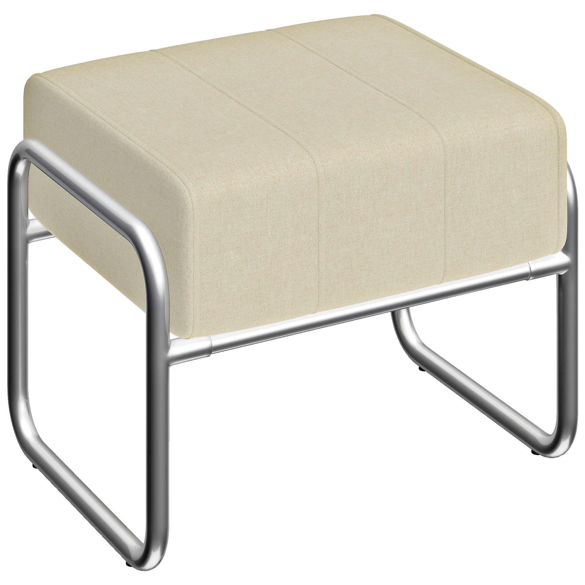 HOMCOM rahi – paksulla pehmusteella, teräsjalat, chenille-verhoilu, beige