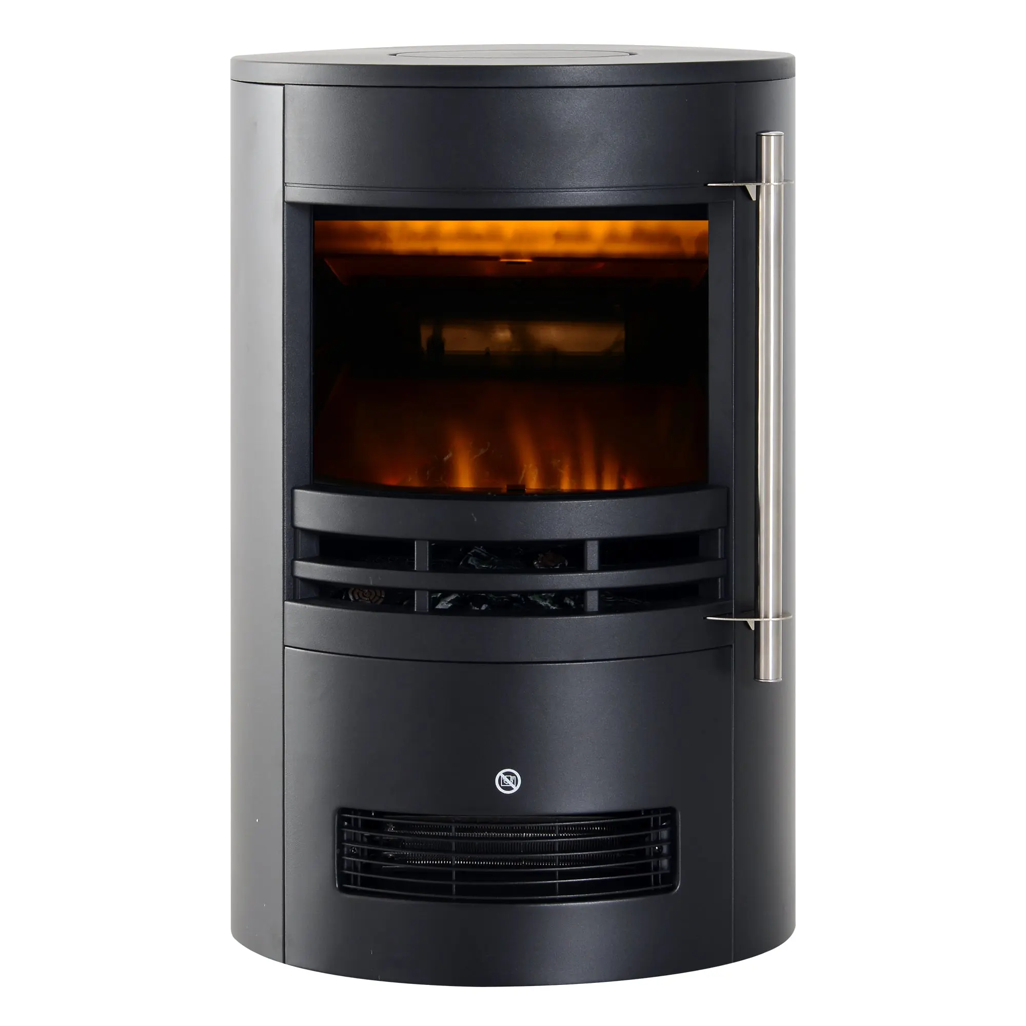 LED Electric Fireplace Wall Fireplace Stand Fireplace Stove with Flame Effect 900/2000W 41x41x64.5cm