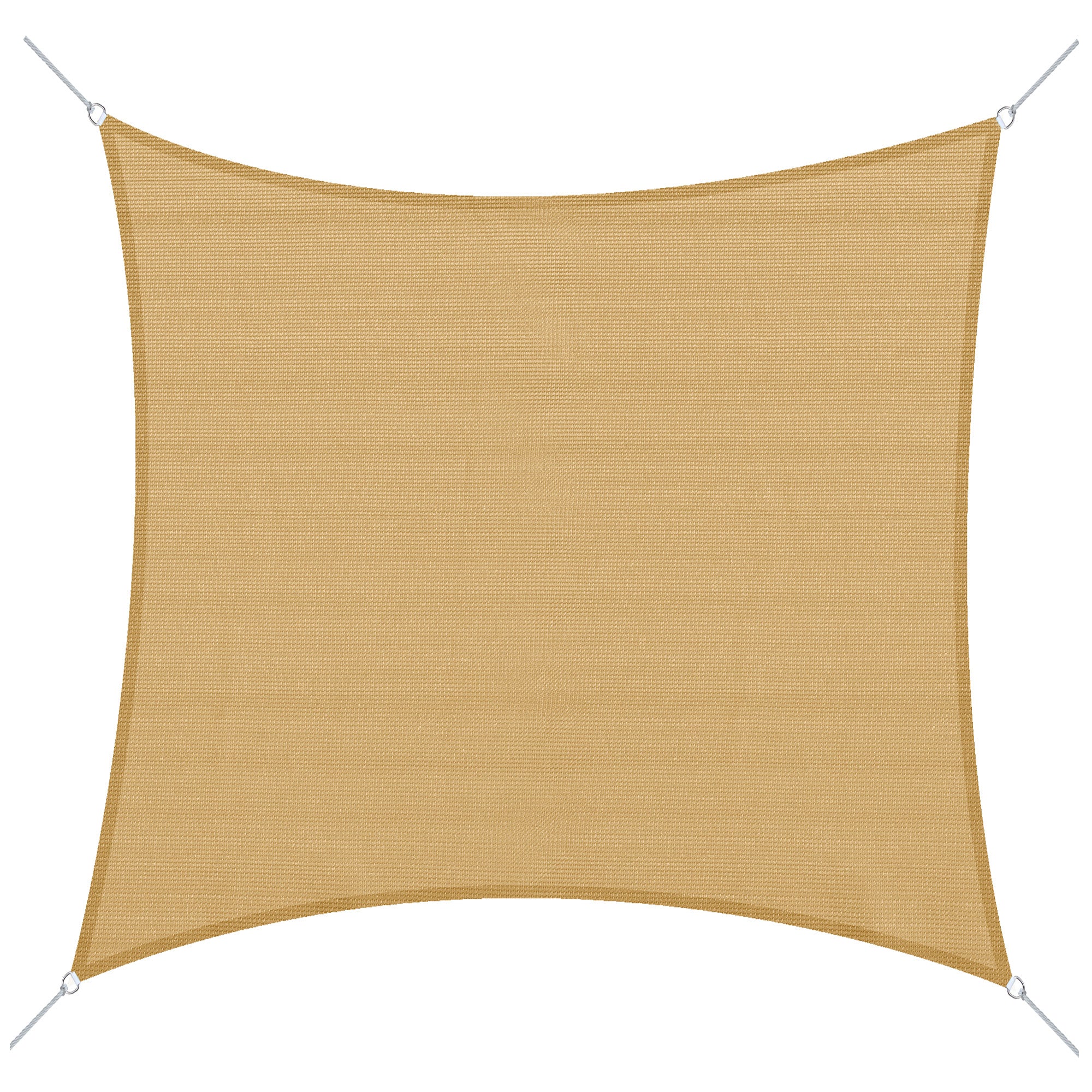 - Square sail canopy (various sizes and colors), size 3x3m, sand color