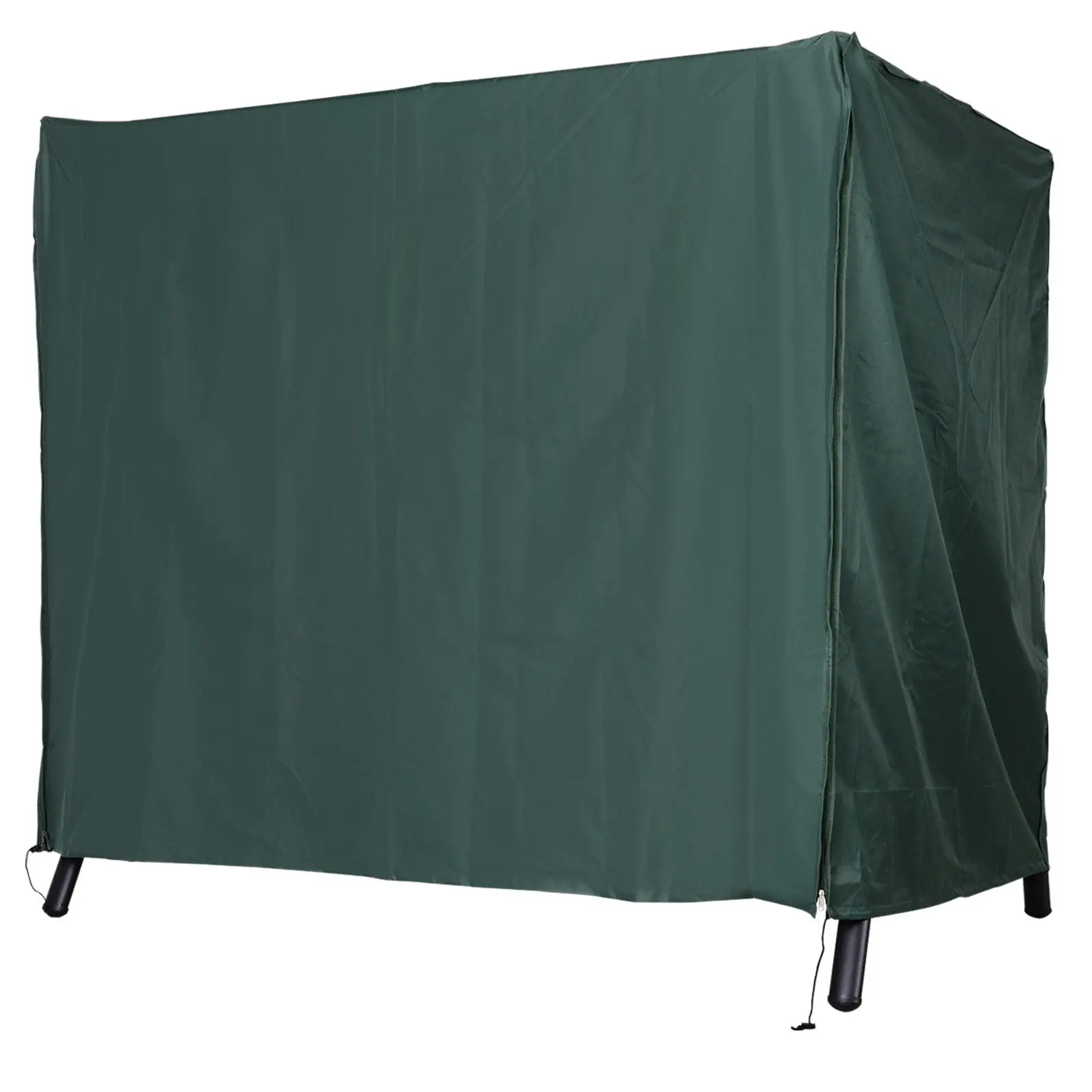 Hollywood Swing Cover 3 Seater, Water Repellent Winterproof Protective Cover for Garden Swing, UV Resistant Tarpaulin, Cover, Tear-Resistant 420D Oxford Fabric, 177x114x152cm Dark Green