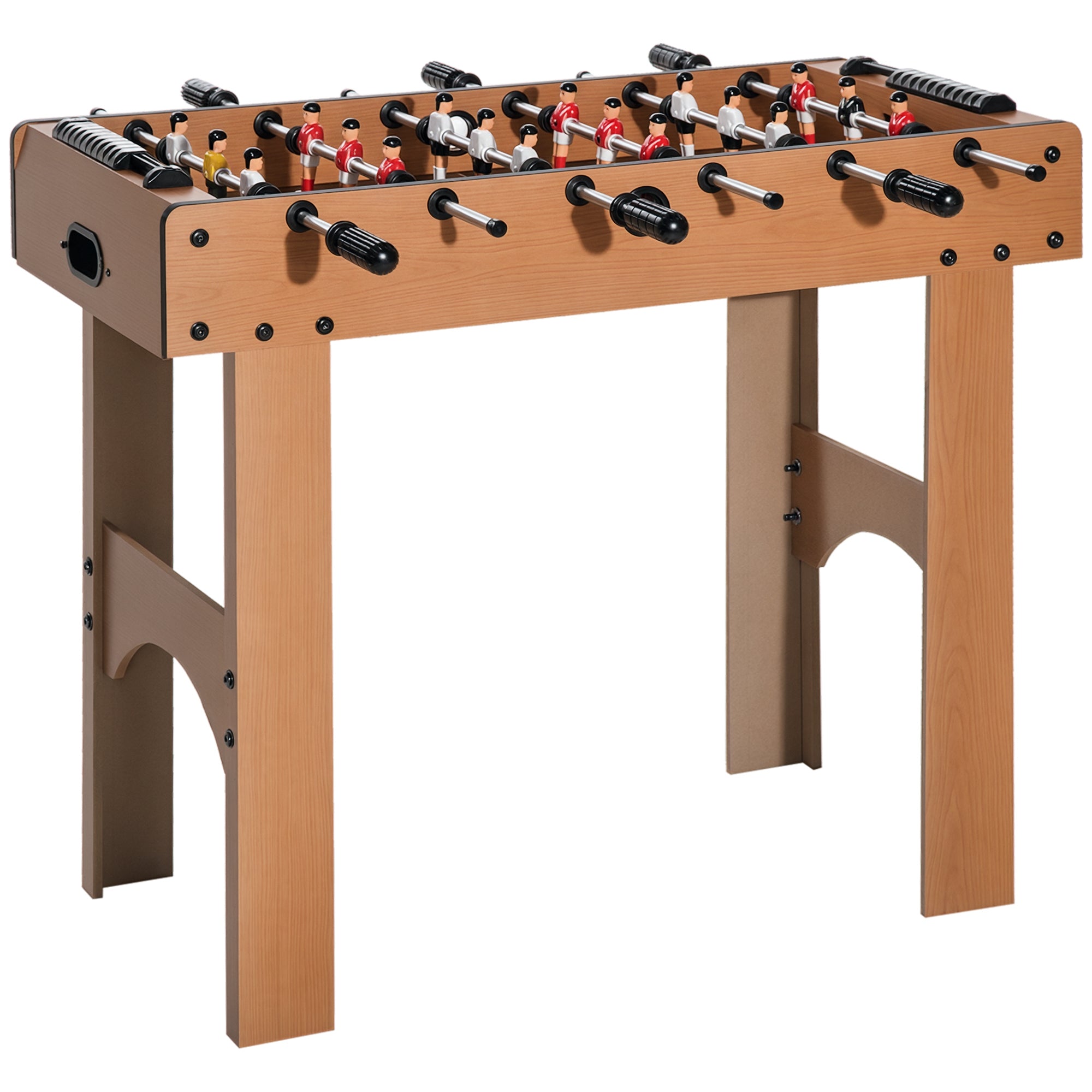 HOMCOM Profesionalus stalo futbolo stalas vaikams ir suaugusiems su MDF medžio strypais 92x46x78cm