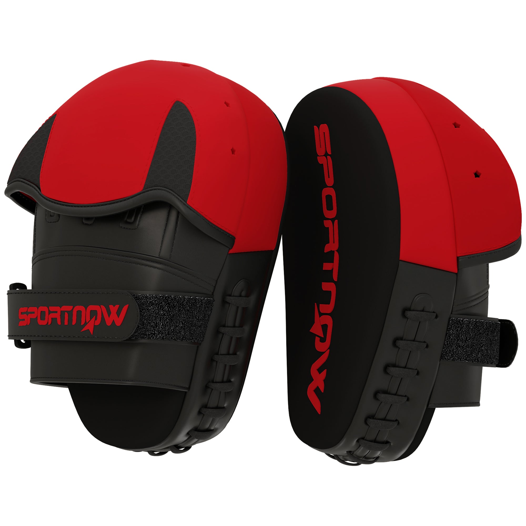 Gants de Boxe SPORTNOW Muay Thai MMA - Coussins Courbes pour Entraînement au Boxe, Karaté, Taekwondo et Kickboxing