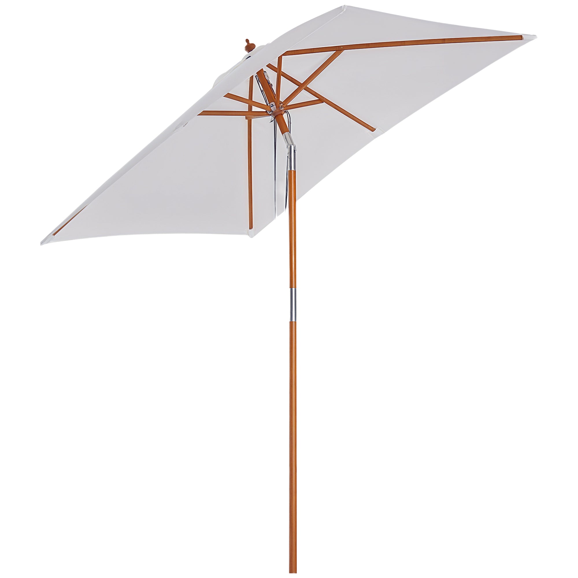 Slunečník Outsunny 200 x 150 x 235 cm - Nastavitelný zahradní slunečník s naklápěcími možnostmi, voděodolný a UV-odolný pro pláž, balkon, terasu a zahradu