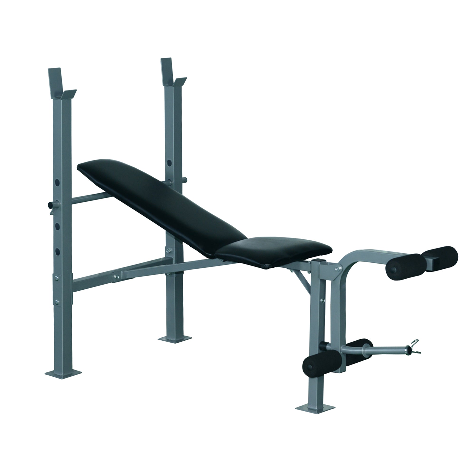 HOMCOM Multifunkčná Hmotnostná Lavica Trénin ková Stanica Naklonená Lavica Fitness Stanica Fitness Zariadenie Oceľ 165 x 68 x 114 cm