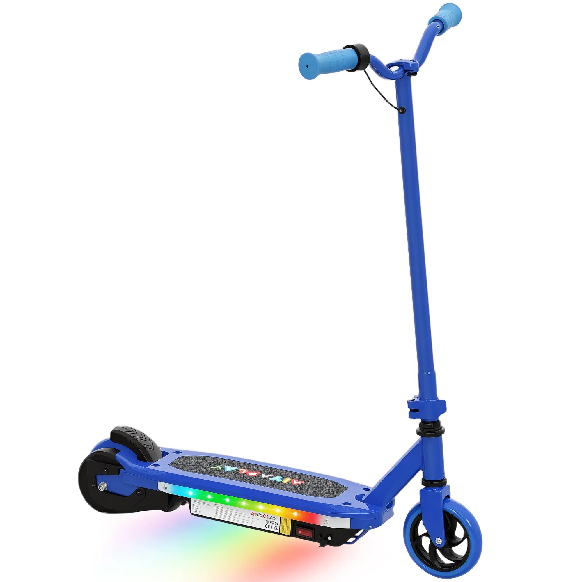 Electric Scooter for Kids 6-14 Years Electric Scooter Max. 10 km/h 80 W Motor Maximum Autonomy 8 km Children's Electric Scooter with LED Lights Rear Brake Blue