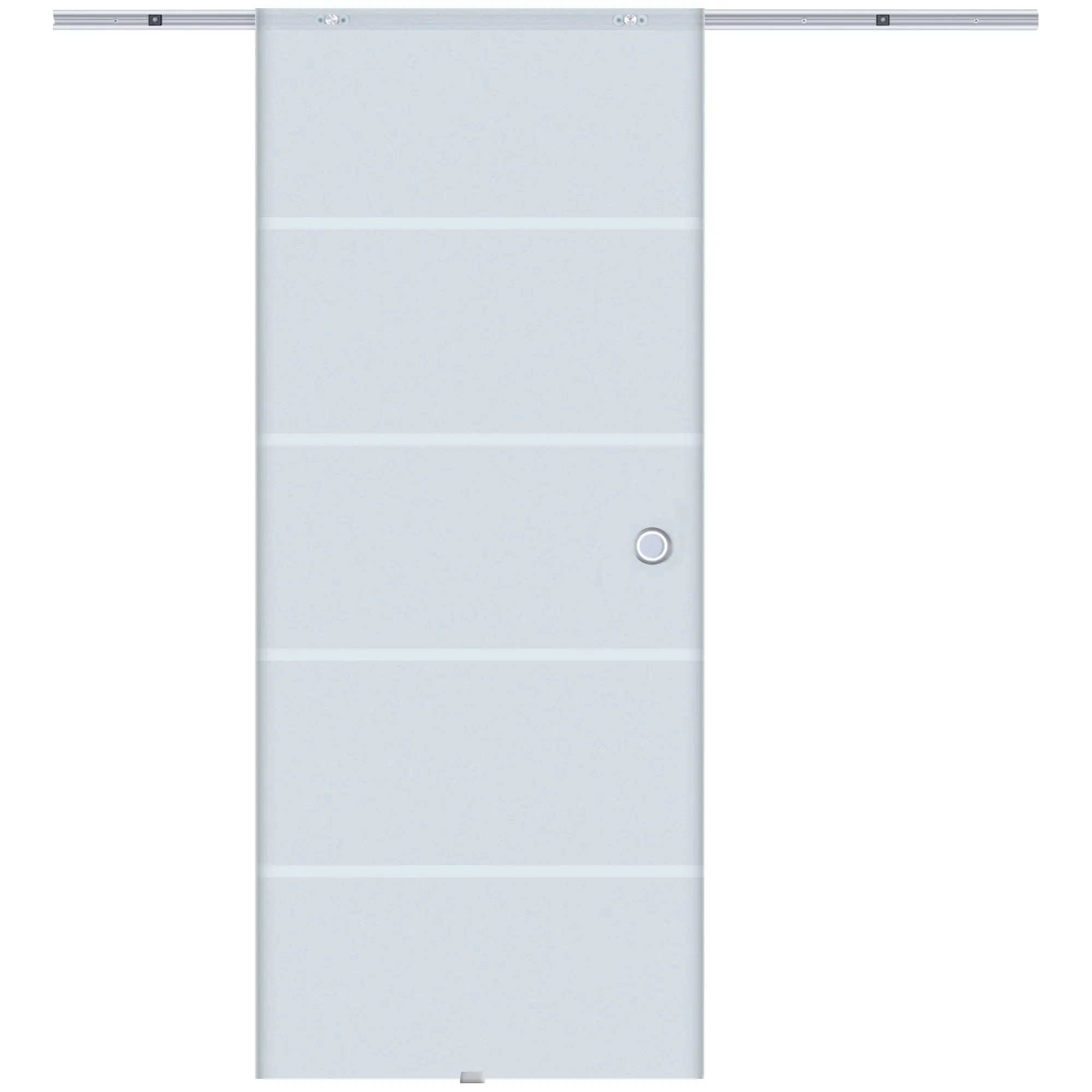 Glass Sliding Door Frosted Sliding Door Glass Door Room Divider 900 x 2050 mm