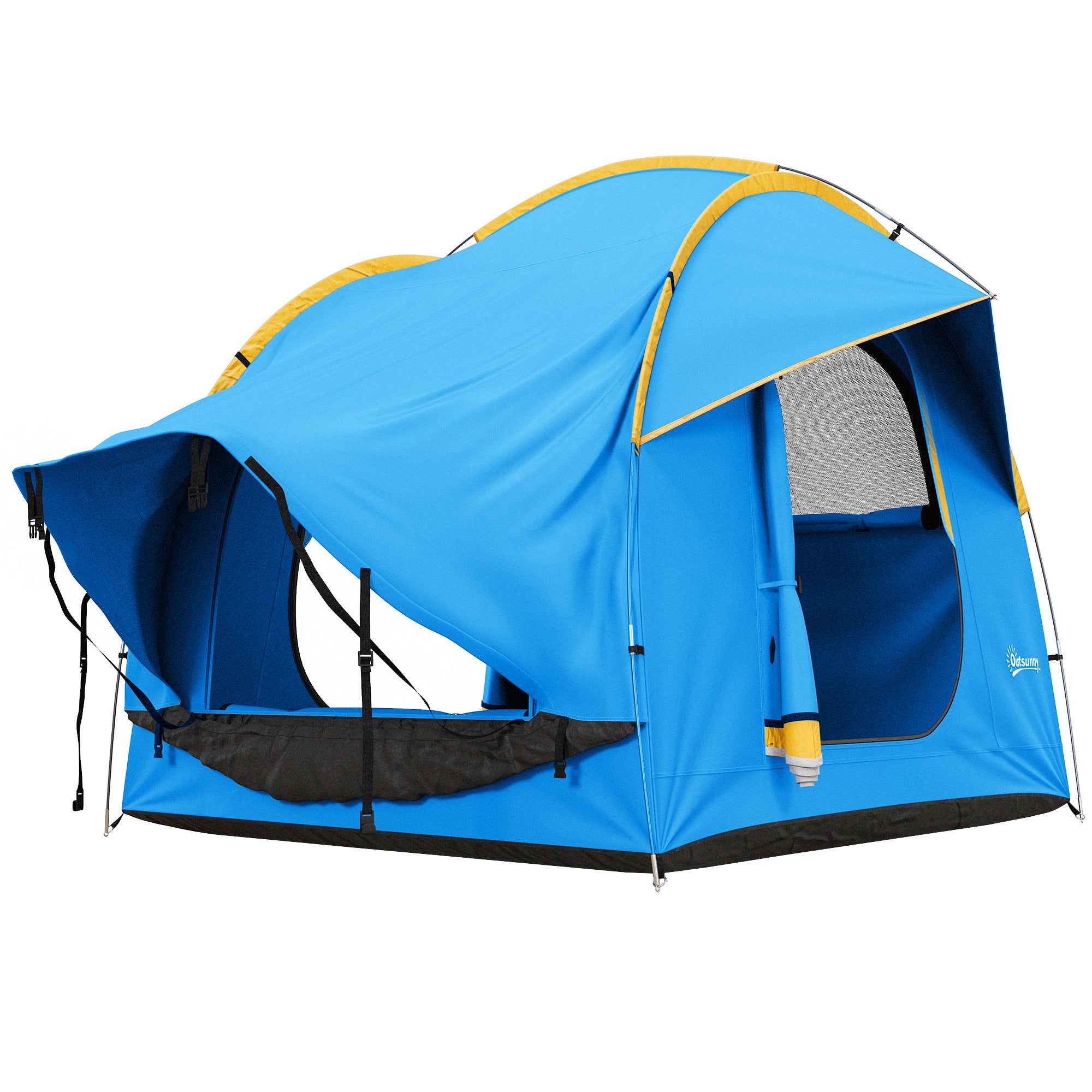 SUV Car Tent for Camping, 6 Person Tailgate Tent with Waterproof 2000mm Polyester, Vehicle Awning Shelter with Sunshade & UV Protection