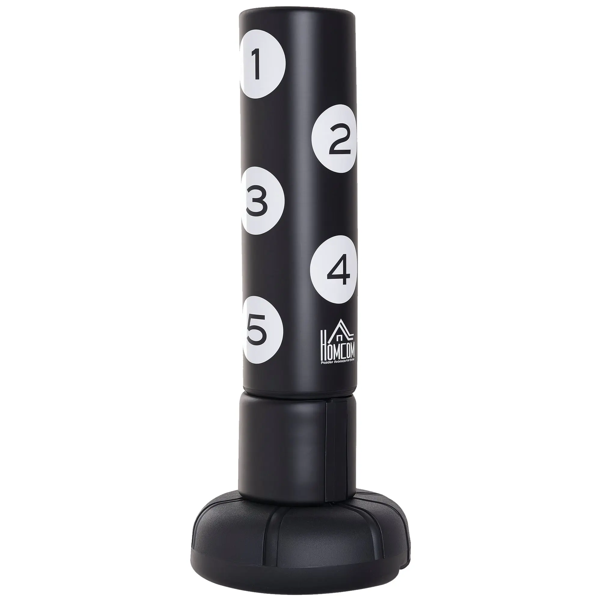 Standing Punching Bag 176cm Adults Freestanding Heavy Duty Punching Bag with Stand and Vinyl Pad Boxing Partner Boxing Trainer Suitable for Professionals and Beginners Black
