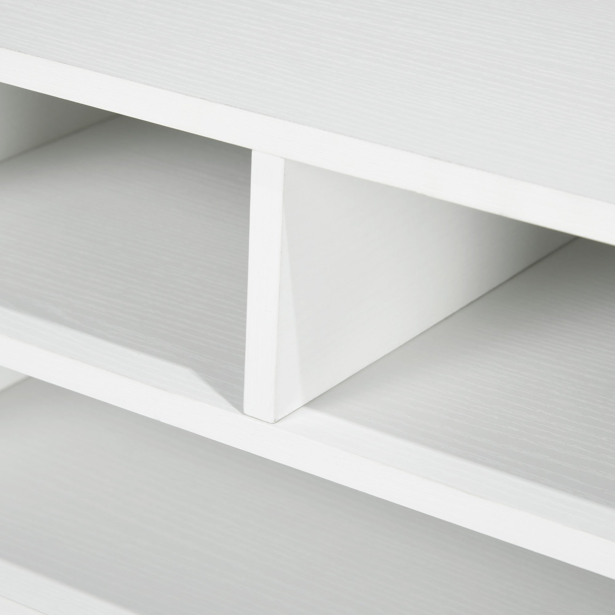 HOMCOM Hvid Skrivebordsorganisator med 3 Rum Printerstand 47 x 40 x 22,5 cm