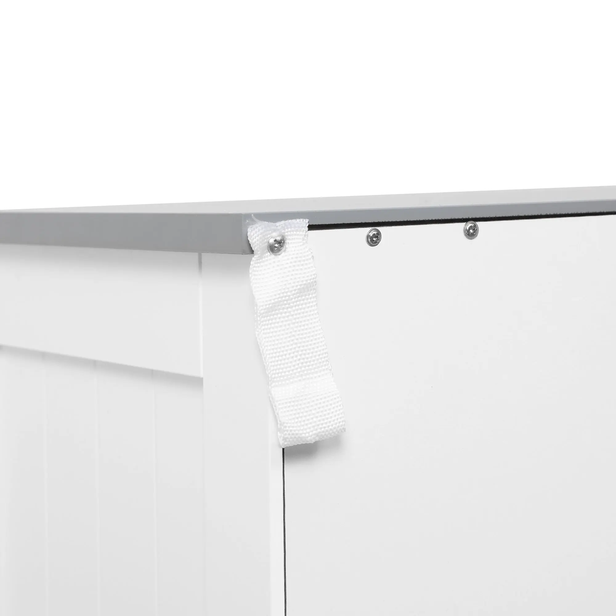 Bathroom Cabinet Storage Unit with 2 Drawers, Cupboard with Doors, Adjustable Shelf, Bathroom Kitchen Living Room, 68 x 33 x 76 cm, White