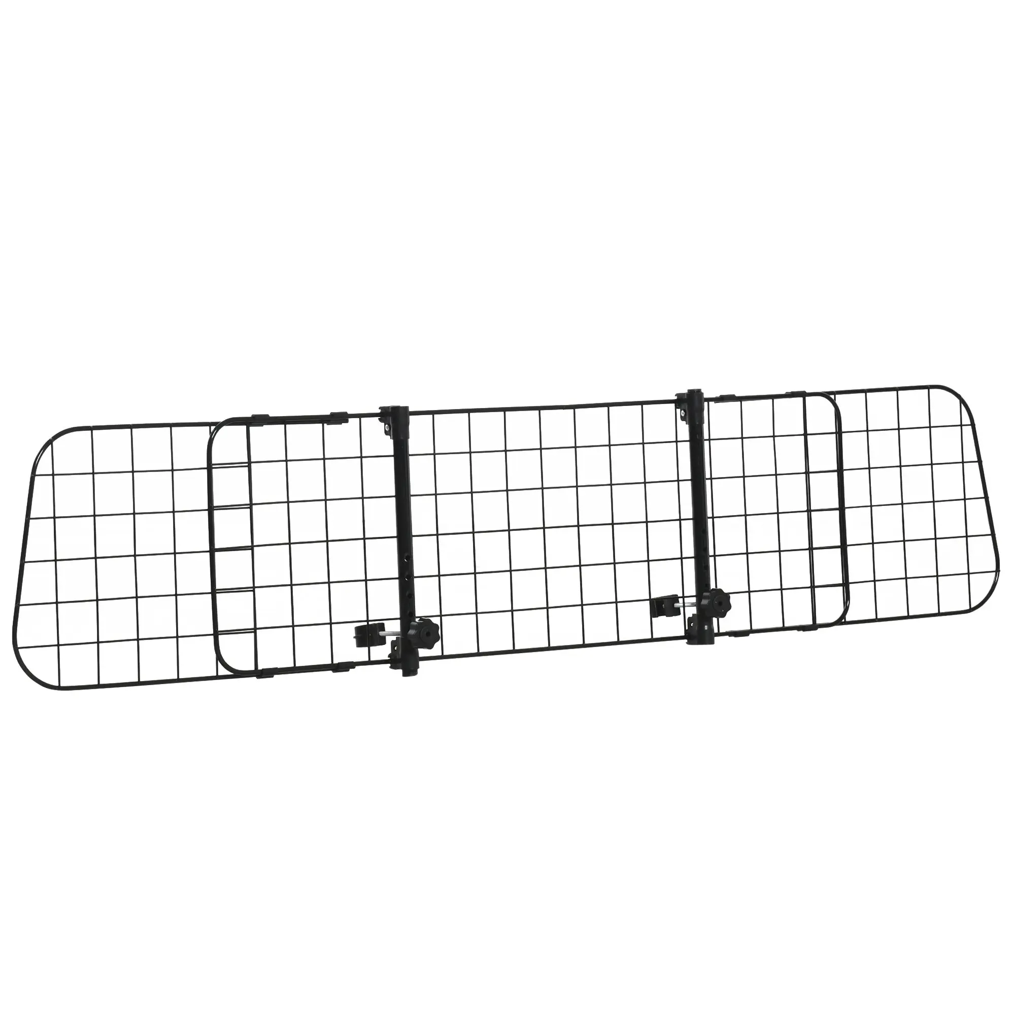 Dog Guard Car Universal Auto Safety Grid for Dogs with Continuously Adjustable Width, Partition for Trunk Dog Car Grid Dog Safety Grid 91-152 x 30 cm