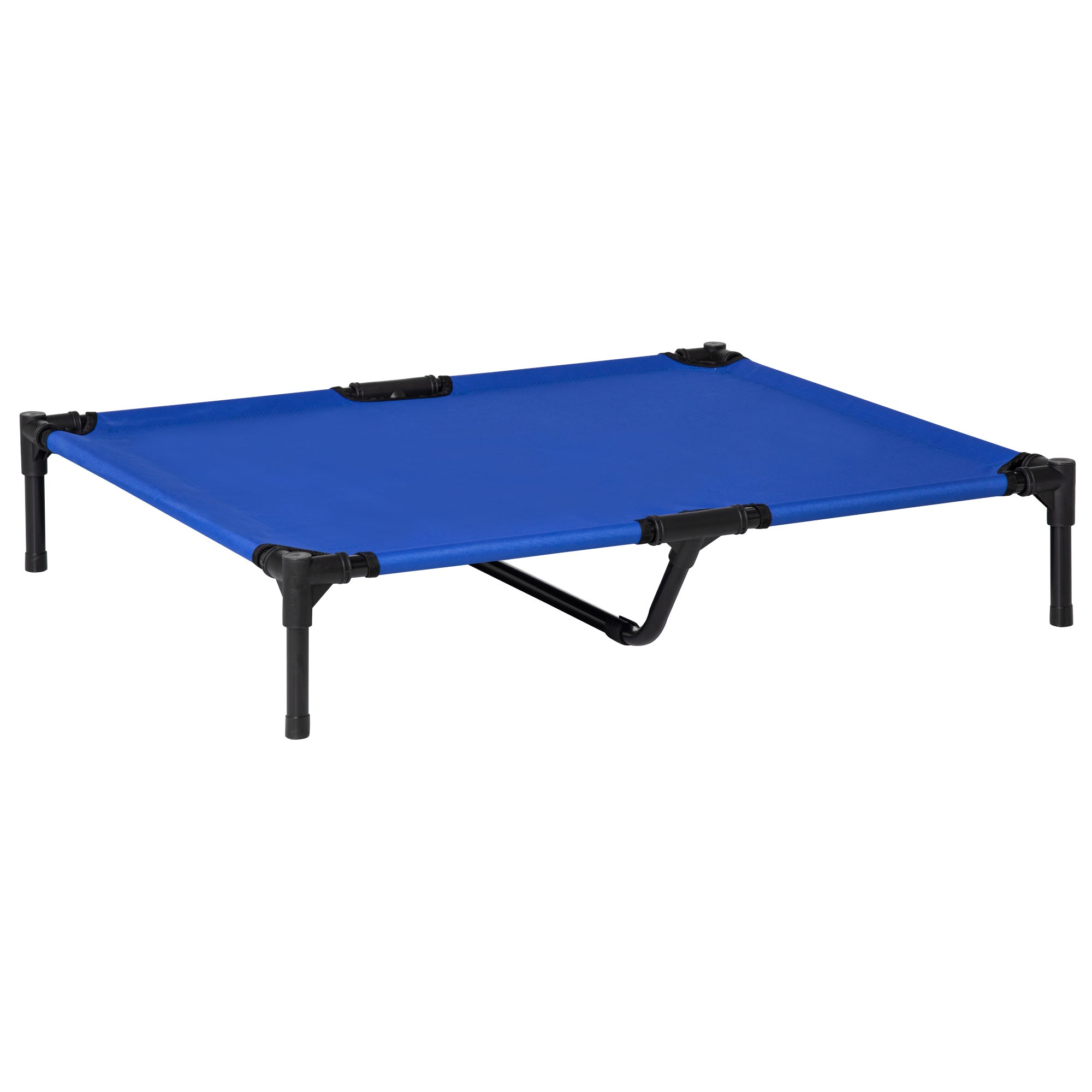 Elevated Dog Bed, Cooling Elevated Bed for Dogs, Included Transport Bag, High-Density Oxford Fabric Metal Frame, 92 x 76 x 18 cm, Blue