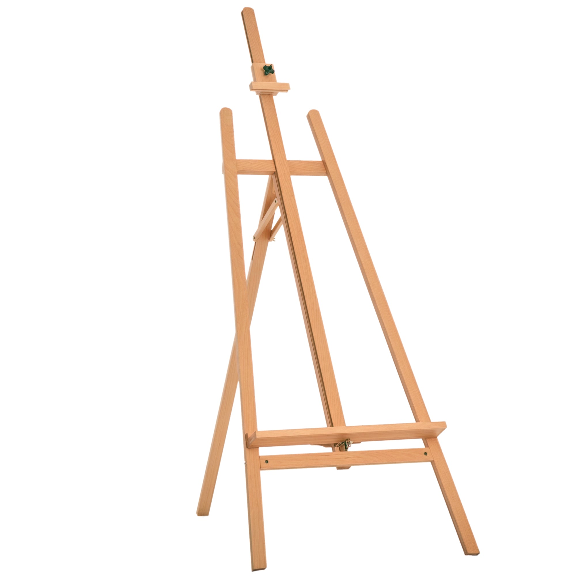 HOMCOM Beech Wood'i joonistusraam, reguleeritava kõrgusega joonistusraam, 65x44x174-230 cm