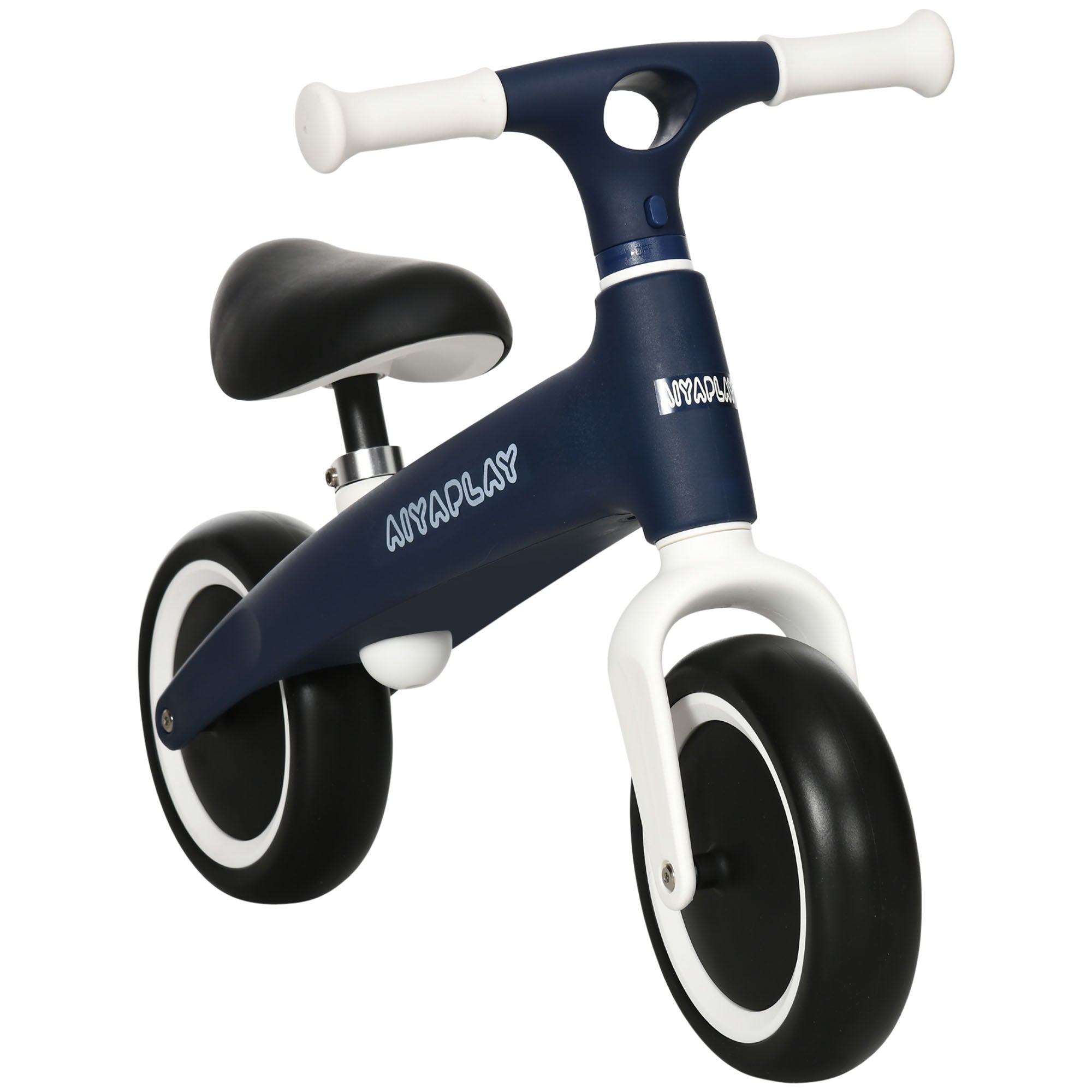 Balance Bike AIYAPLAY pro děti ve věku 18-36 měsíců – bezpedálový s nastavitelnou výškou sedadla, nosnost 25 kg, rozměry 67,5x32x44 cm