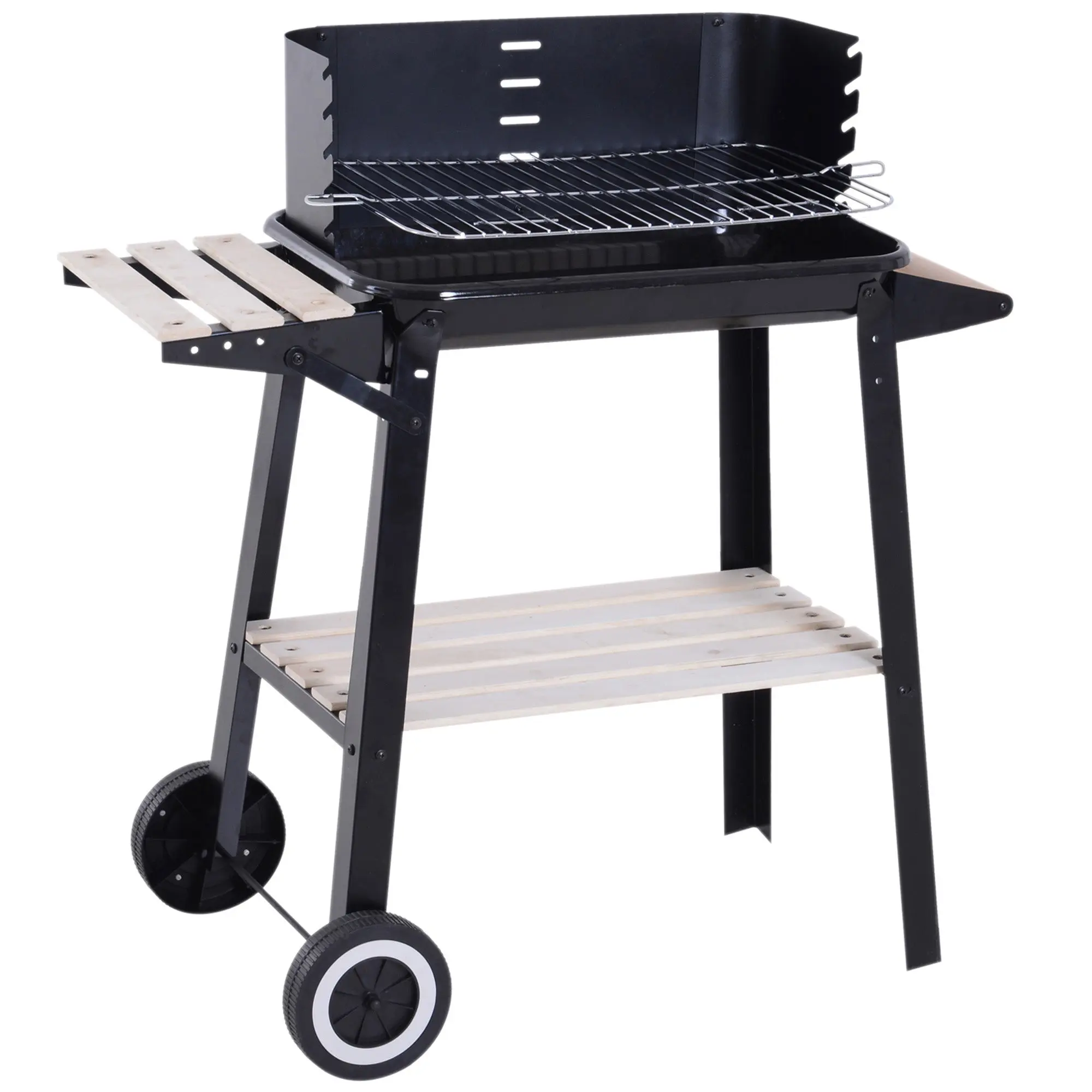 Charcoal Barbecue Grill BBQ Picnic Outdoor Garden Camping 83x46x87 cm