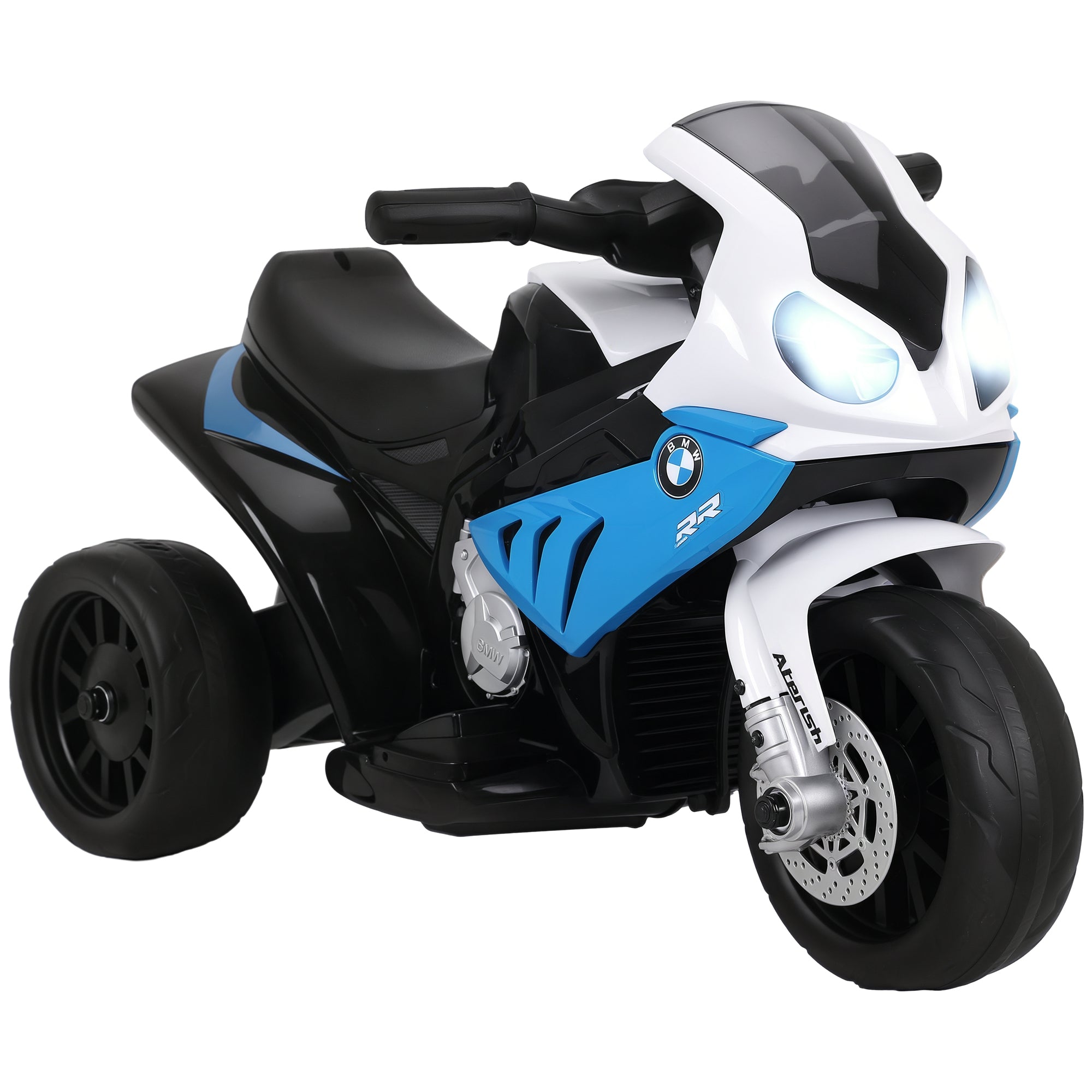 HOMCOM Elektromos Motor Gyerekeknek 18-36 Hónaposoknak BMW S1000RR Licenccel, Akkumulátoros 6V Motor 20 kg Töltéssel, Kék