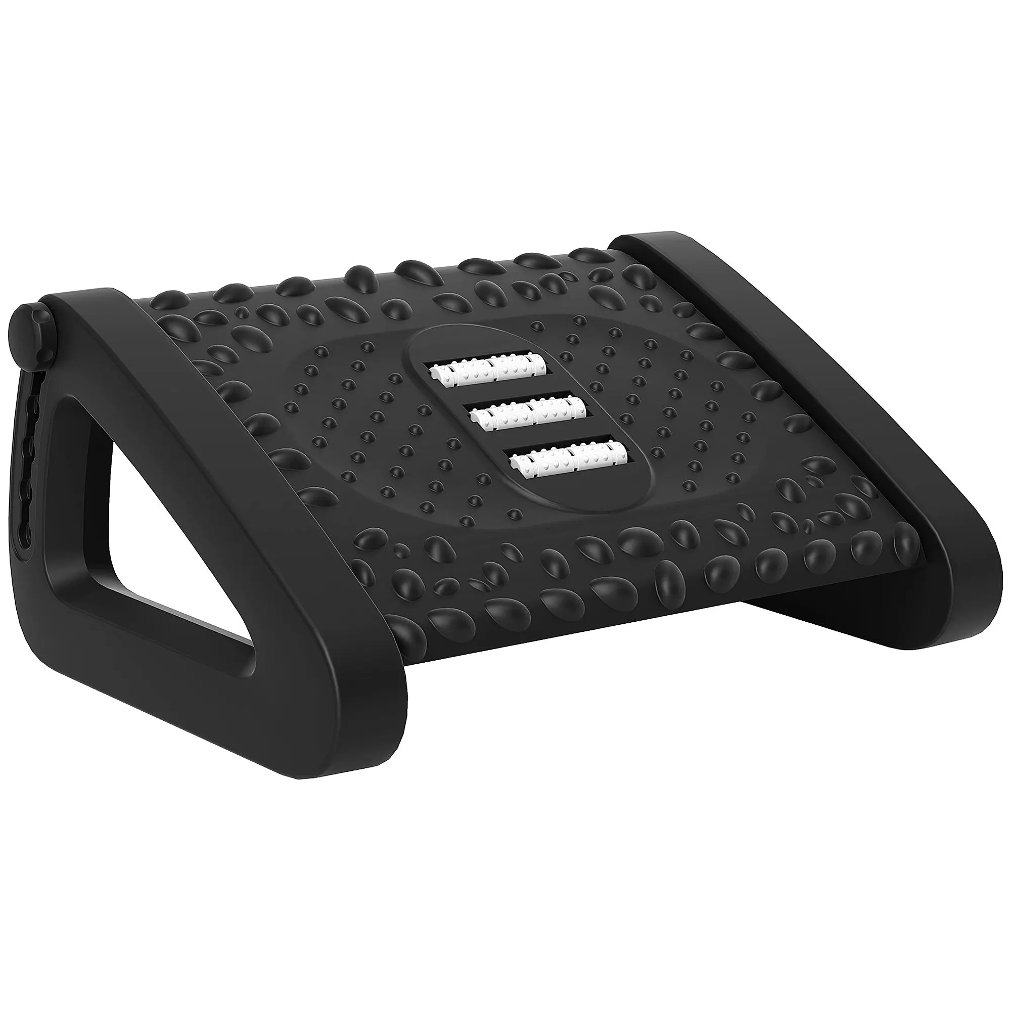 Footrest Desk Ergonomic Height Adjustable Footrest Non-Slip Foot Support with Massage Function for Home, Home Office, Office