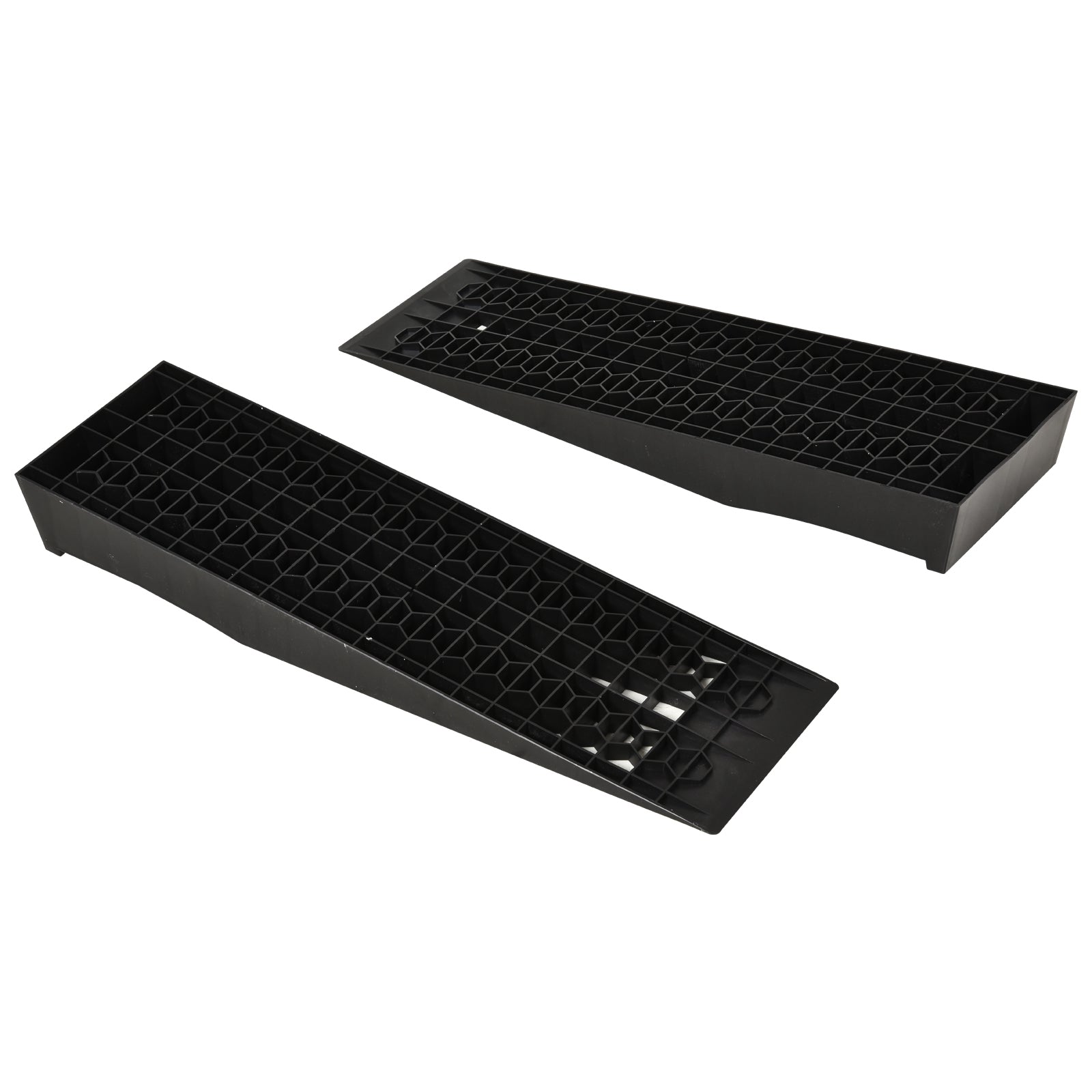 HOMCOM 2-osaline kummirampide komplekt 3T PP Must 70 x 19,5 x 7,8 cm