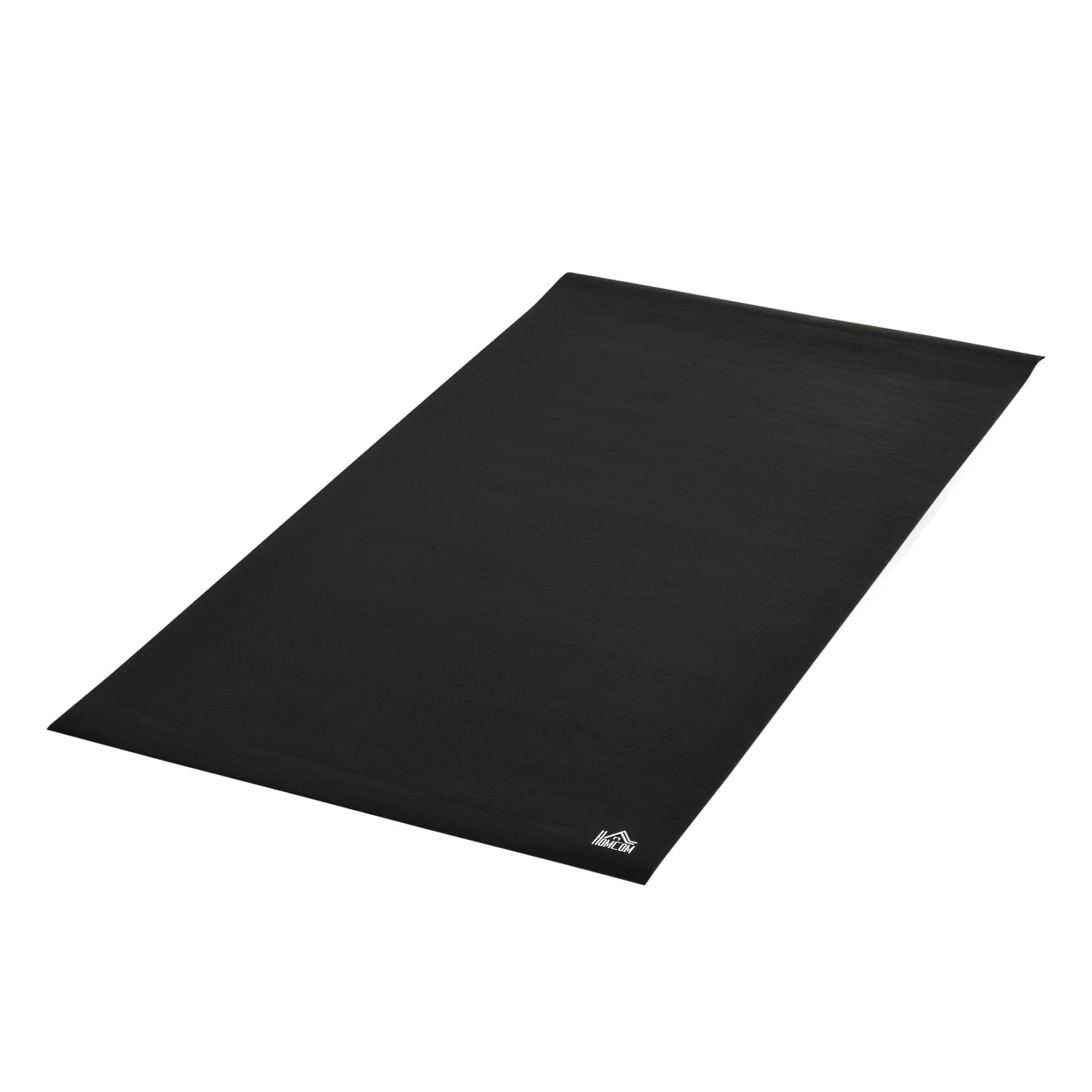 HOMCOM Treeningseadmete Kaitsmise Matt Libisemisvastane Harjutusmat 6mm Paksus Spordimat Mitmeotstarbeline Matt Jooga jooksu- ja spinningu­kliendile 180x90 cm Must