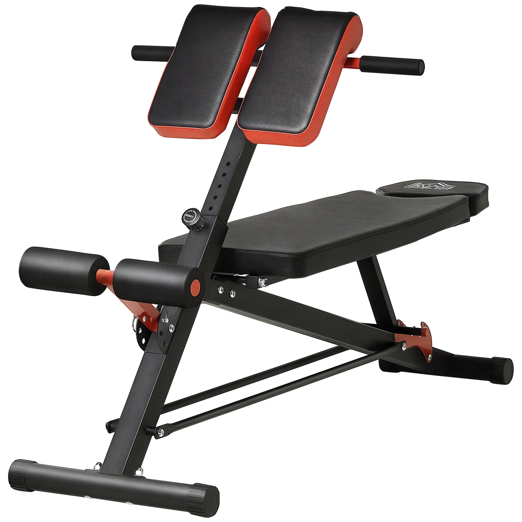 HOMCOM Dumbbell Bänk Fitness Bänk Schrägbänk Multi-Funktioun AB Trainer Verstellbar Stahl Schwarz 64 x 146 x 73.5-85 cm