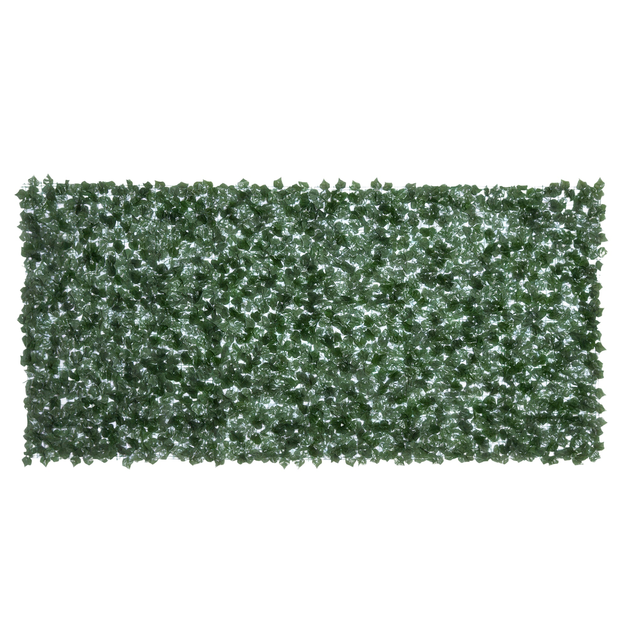 Outsunny Kunsthecken-Sichtschutz, UV-geschützter Sichtschutz, Grüner Balkon-Sichtschutz, Sichtschutzzaun mit Blättern, Heckenzaun, Wandkunst 300 x 150 cm für Gartenhochzeiten