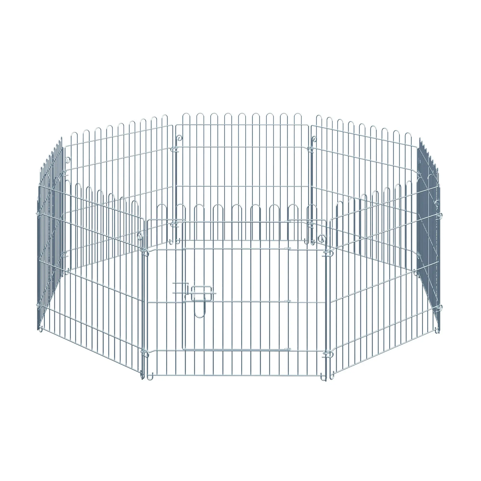 Puppy Enclosure Puppy Playpen Puppy Fence Playpen Puppy Gate for Animals 8-piece W63 x H60 cm