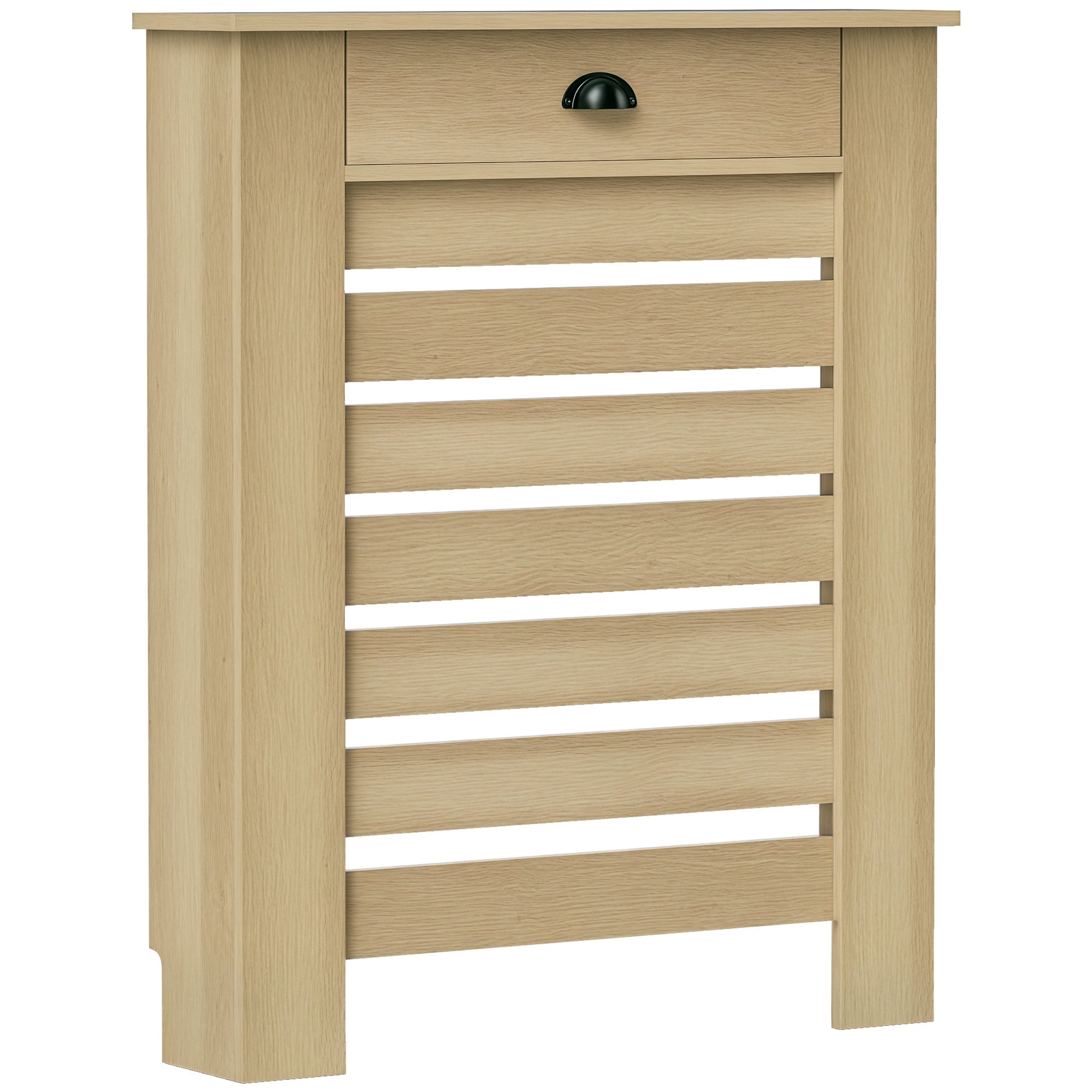 HOMCOM Radiaatorikate koos Sahtliga MDF Radiaatorikate Elutuppa, Magamistuppa, Esikusse 78x19x95.5 cm Tamme