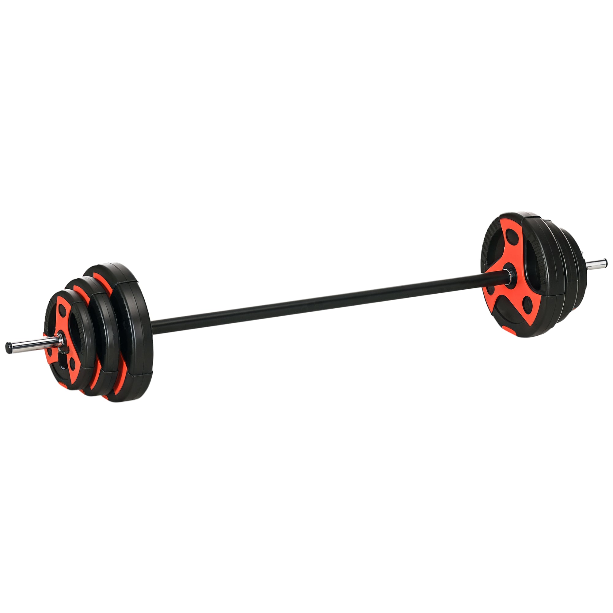 SPORTNOW Dumbbell Set 20 kg Verstelbare Halterset met Antislip Grip en Verbindingsstang voor Thuis