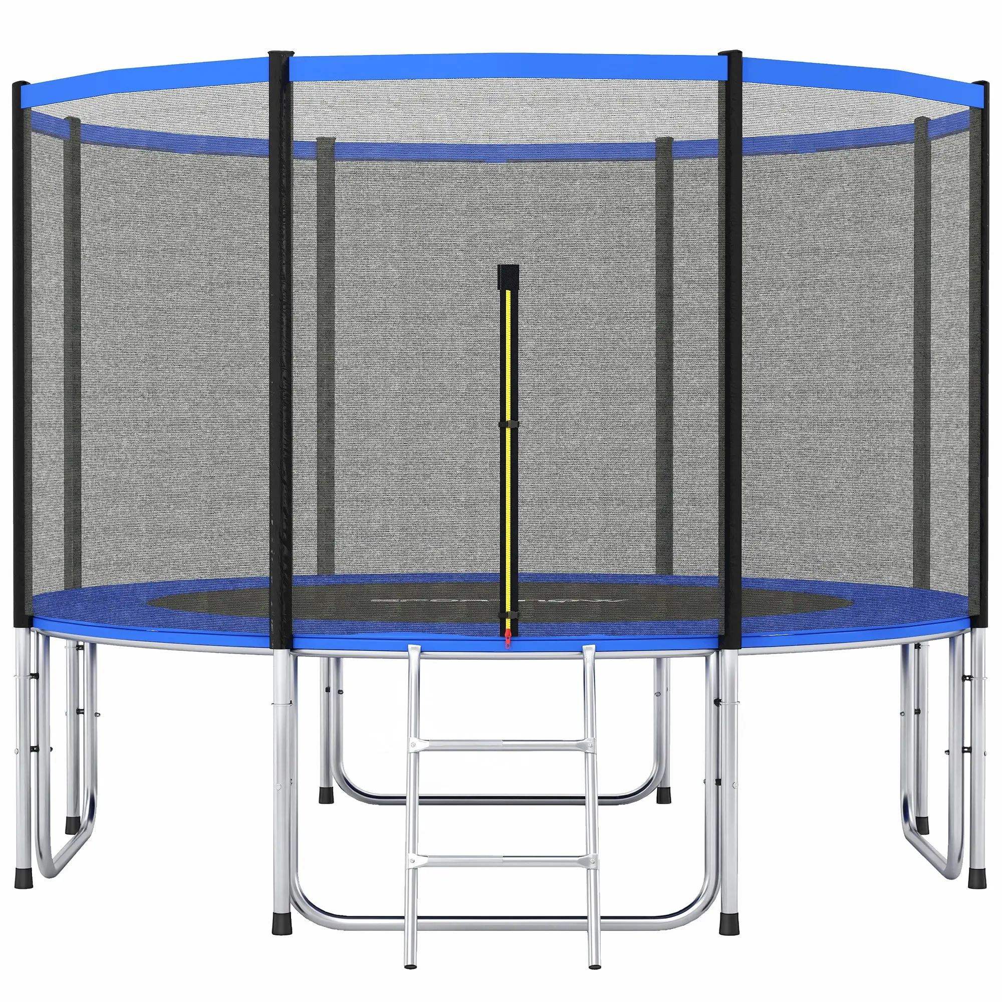 SPORTNOW 12 ft (366 cm) Kids Outdoor Trampoline with Enclosure Net, Ladder & Galvanized Steel Frame — Ages 6+, 331 lb Capacity