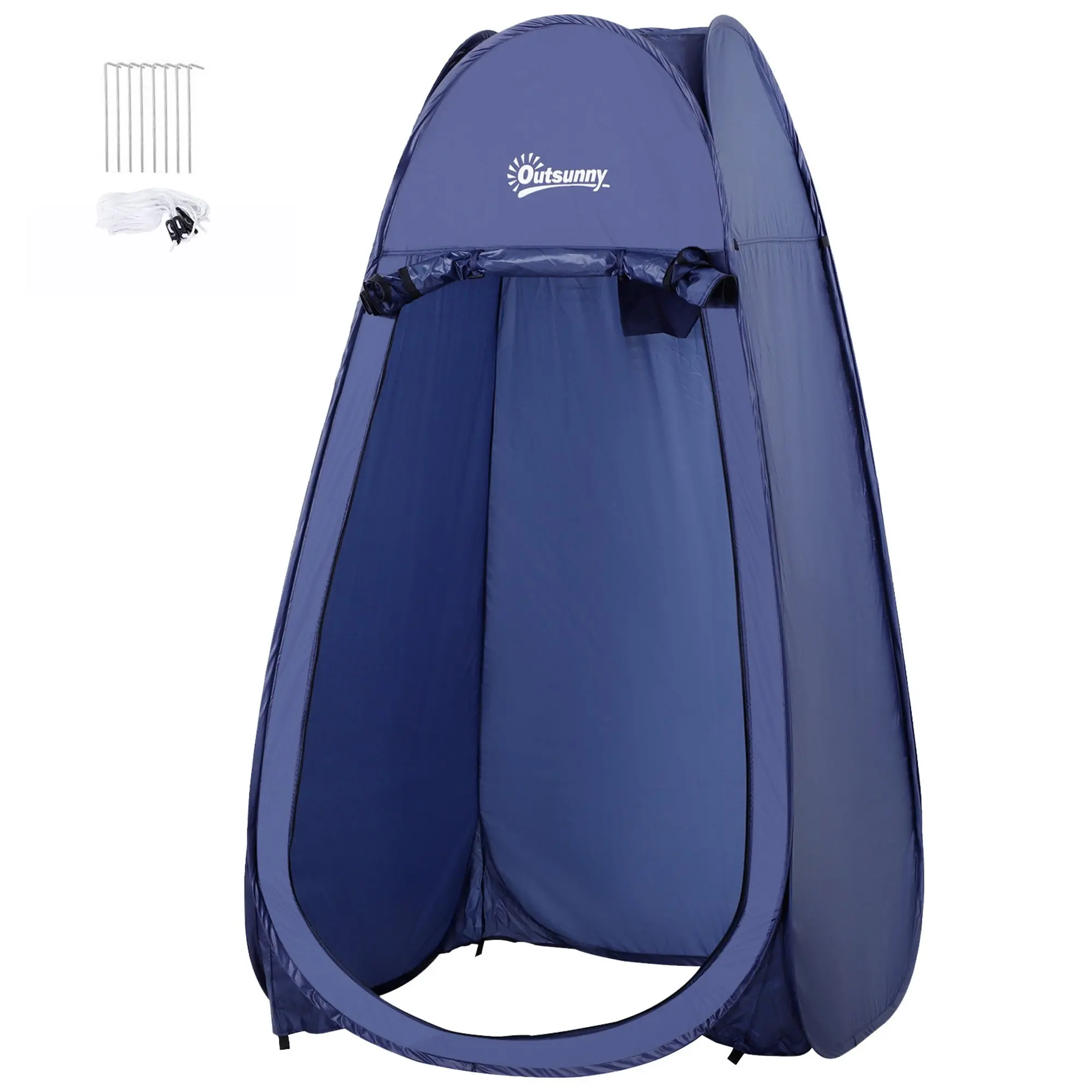 Pop Up Shower Tent Instant Pop Up Camping Tent with UV Protection Waterproof Roof and Carry Handle for Camping Cycling Bath Shower Beach 100x100x185 cm Blue Turquoise
