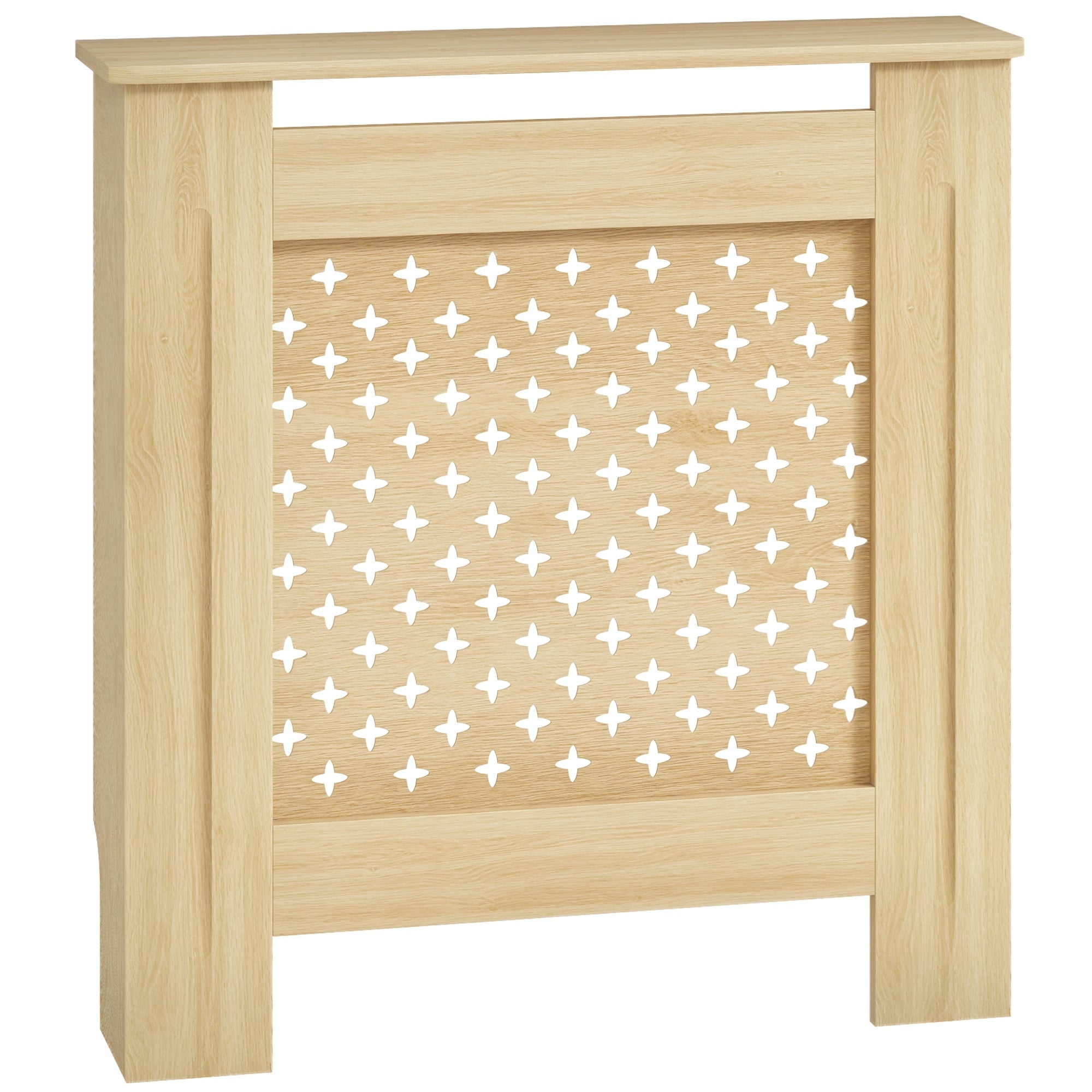 HOMCOM Kryt Radiátoru MDF 78x19x82 cm Kryt Radiátoru pro Obývací Pokoj Ložnici Chodbu Dub