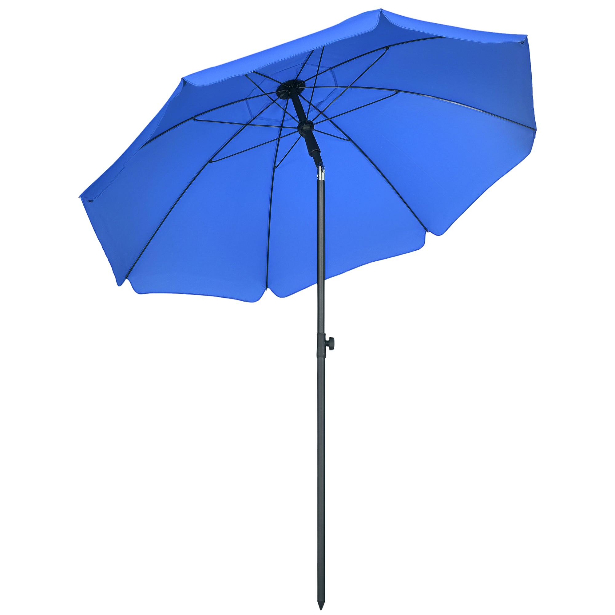 Beach Umbrella ?180 cm UV 50+ Windproof Stable Beach Umbrella with UV Protection Stormproof Balcony Umbrella Foldable Garden Umbrella Safe Sun Protection for Travel Beach Balcony Camping Blue