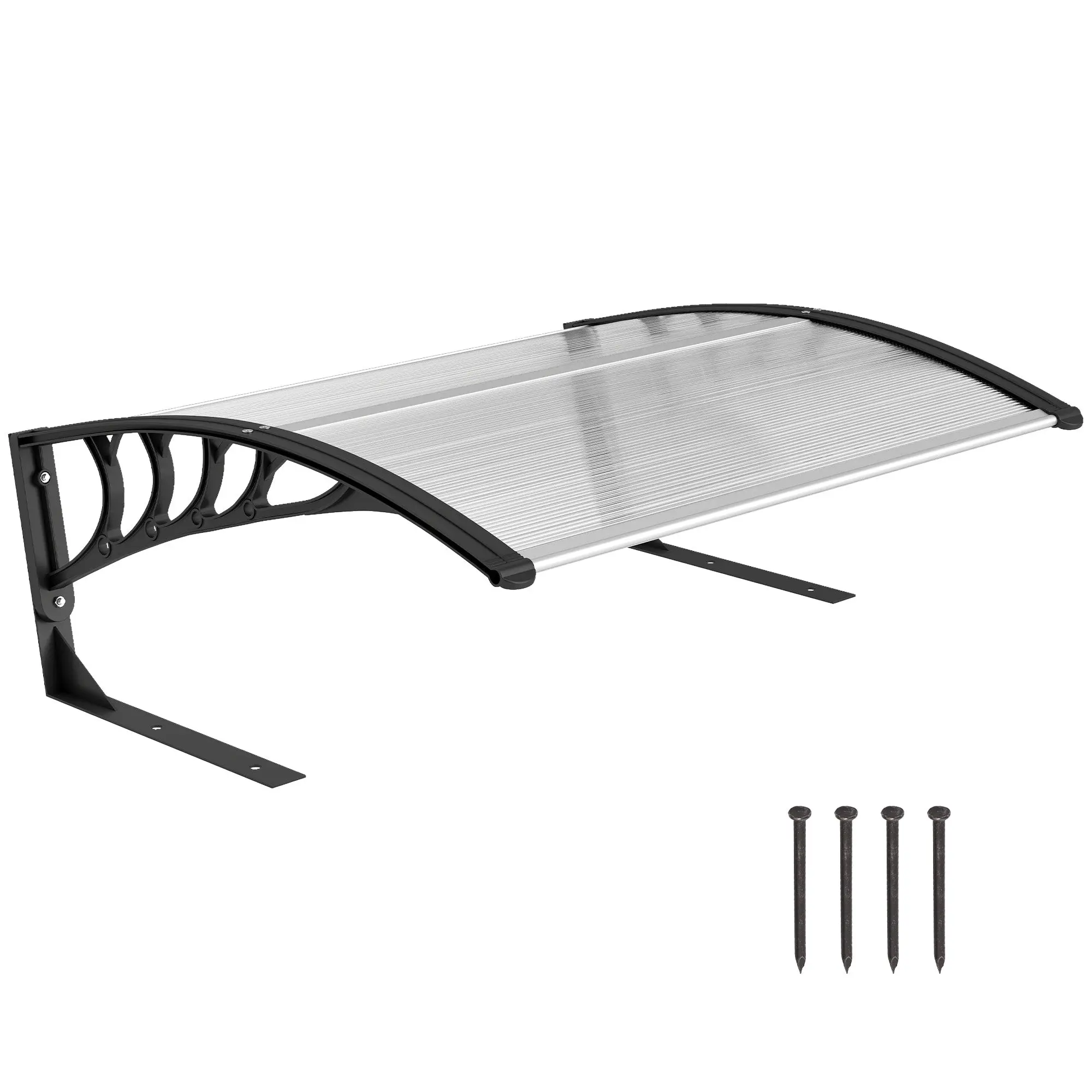 Robot Mower Shelter — Garage-Style Canopy with Hollow Panels for UV, Rain & Snow Protection, White