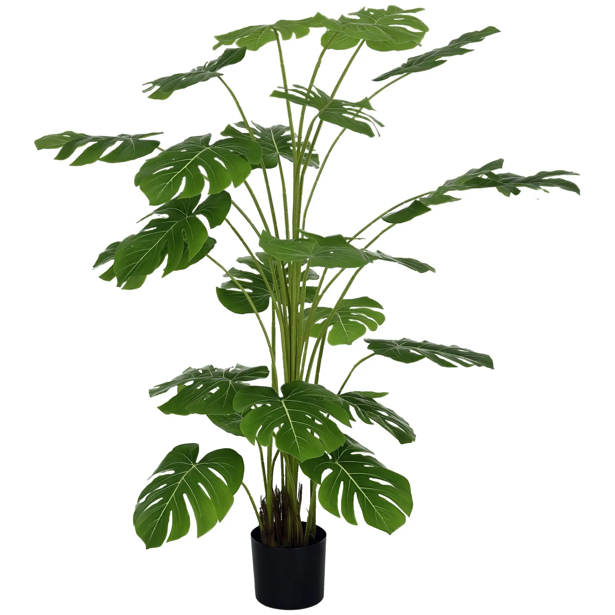 Artificial Plants, Artificial Monstera Deliciosa, 180 cm Artificial Plant with 24 Branches, Indoor Plant, Artificial Tree, Plant Decor for Indoor, Green