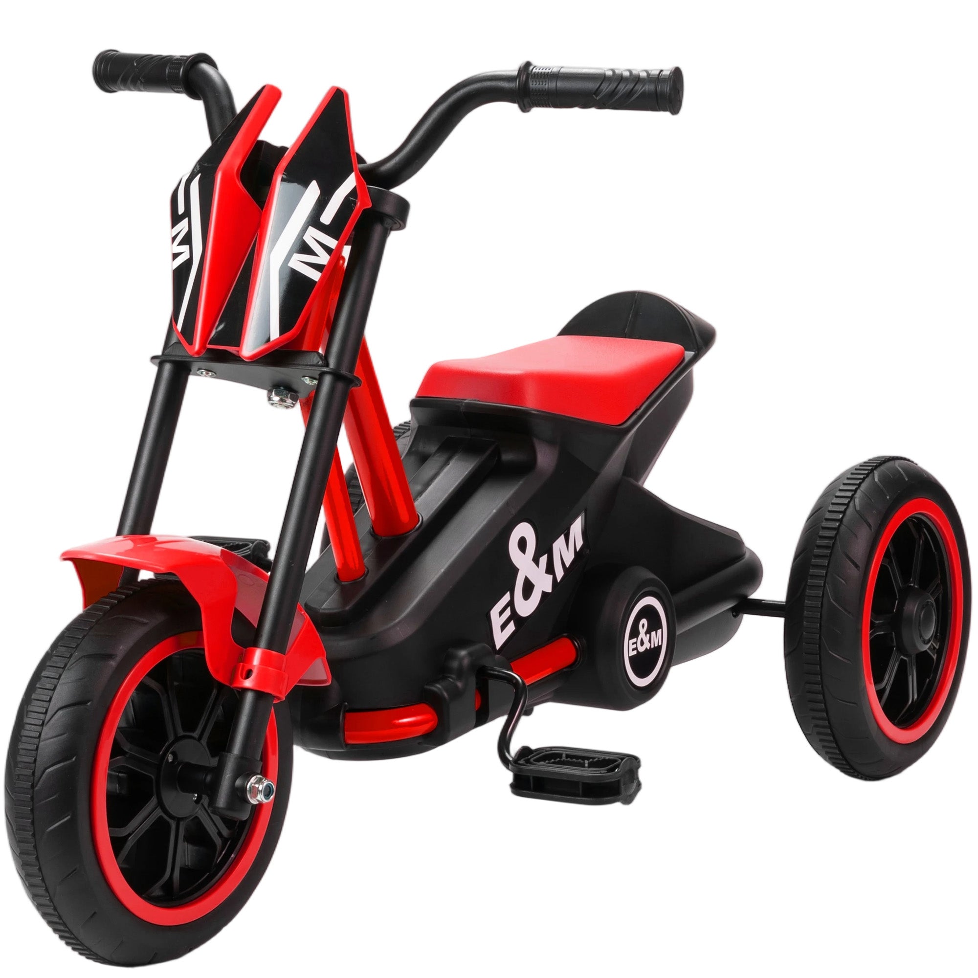 Children's Tricycle, 3-Wheel Pedal Balance Bike for Boys & Girls 18–36 Months, Indoor & Outdoor, Red