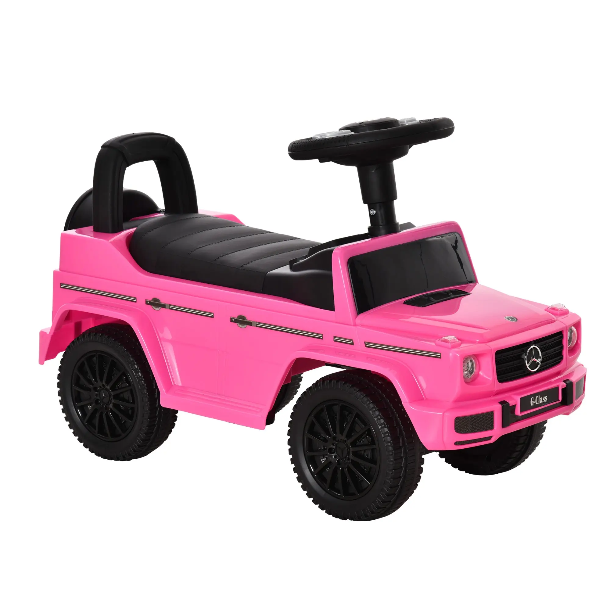 Mercedes Benz Licensed Children's Ride-On Truck Push Vehicle 12-36 Months Trunk Horn Lights Pink