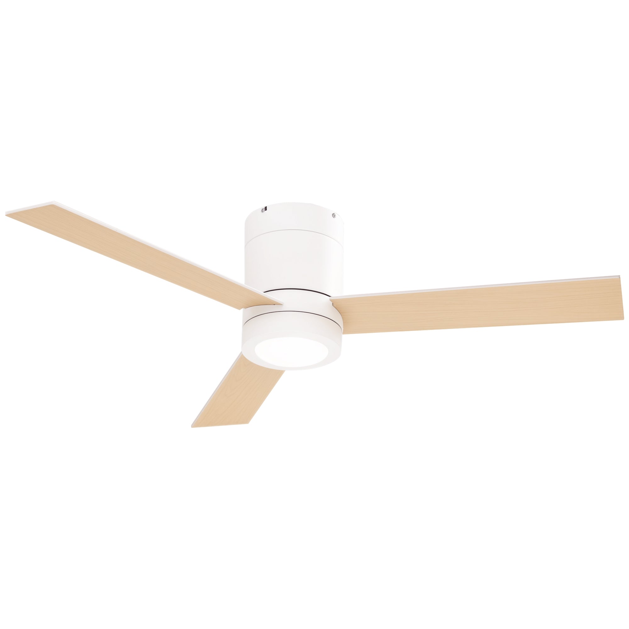HOMCOM Loftventilator med Belysning, Fjernbetjening, 48W Loftlampe med Ventilator, 112 cm Stille Dæmpbar Loftlampe med Timer, 3 Hastigheder, til Stue, Soveværelse og Spisestue, Hvid