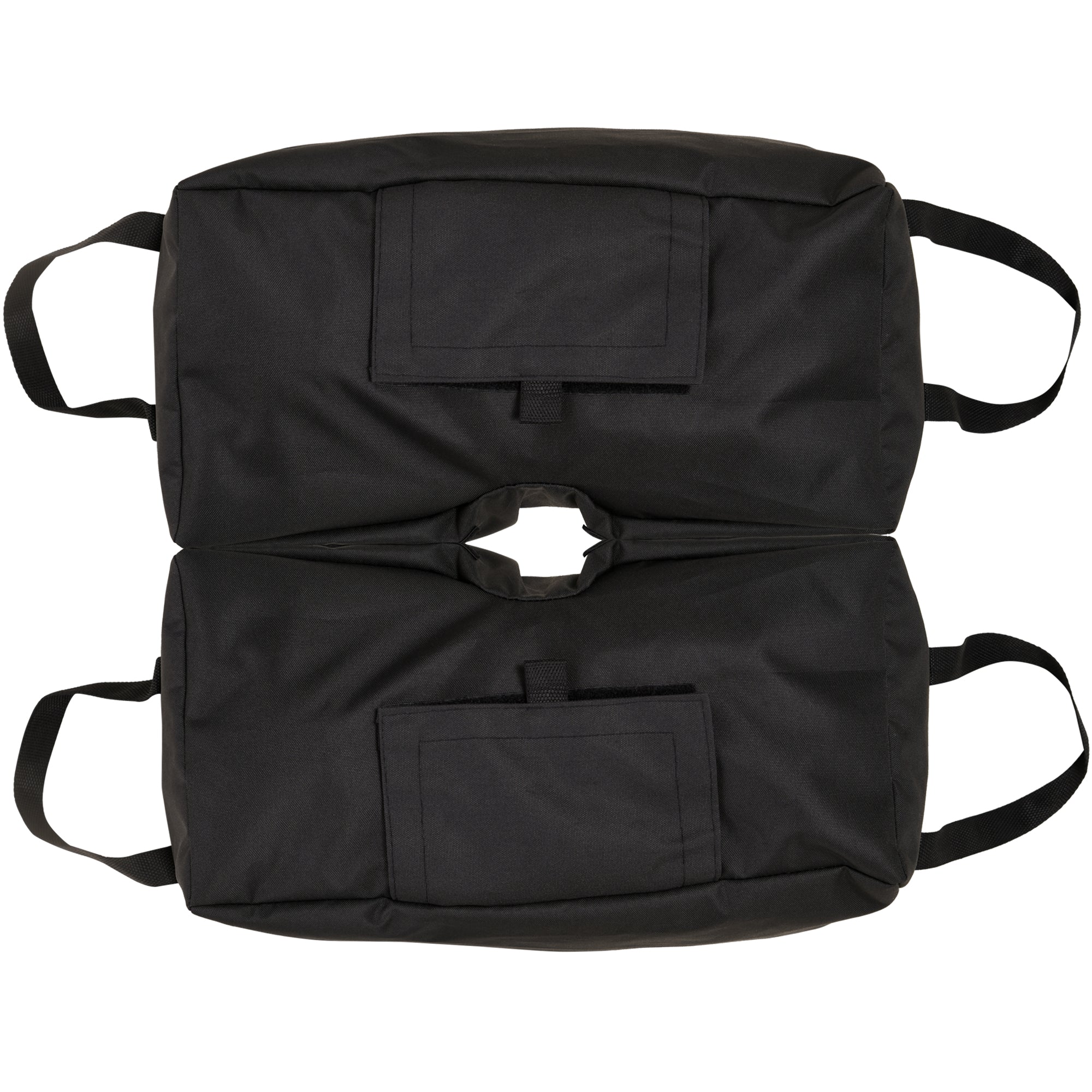 Sun Umbrella Stand Umbrella Stand Sandbag Market Umbrella Stand 2 x Bags Fillable 50 kg with Shovel Polyester + Plastic Black 50 x 25 x 18 cm