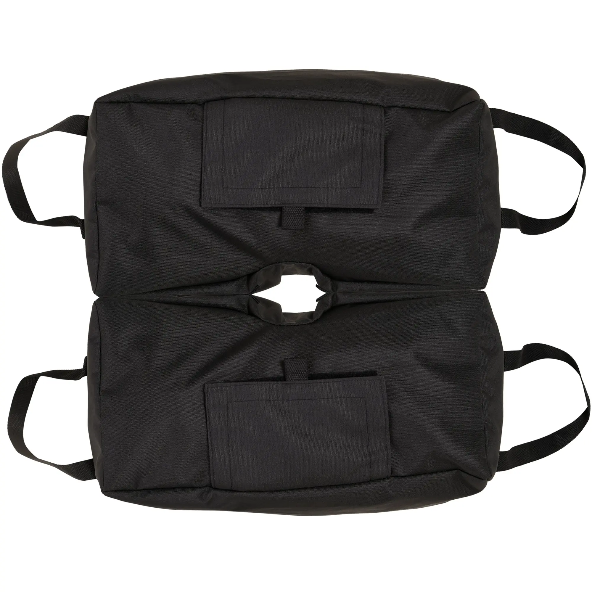 Sun Umbrella Stand Umbrella Stand Sandbag Market Umbrella Stand 2 x Bags Fillable 50 kg with Shovel Polyester + Plastic Black 50 x 25 x 18 cm
