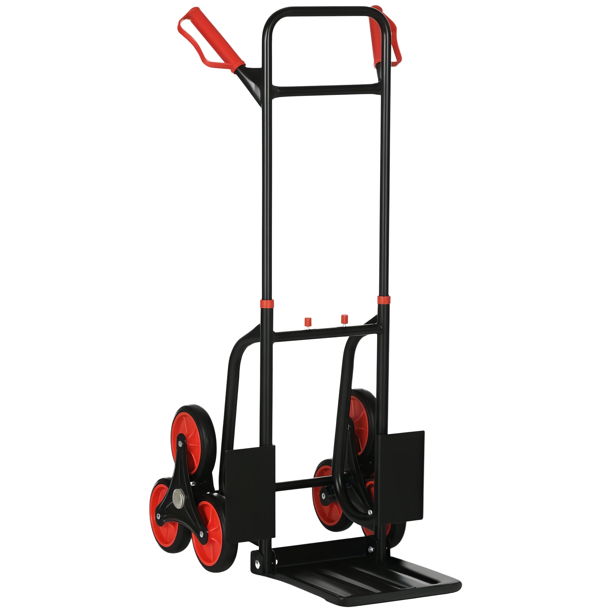 DURHAND Αναρριχητής Σκαλοπατιών 120 kg Καρότσι Μεταφοράς Ρυθμιζόμενο Ύψος Χειρολαβής - Αναδιπλούμενο Χάλυβας 45 x 60 x 109 εκ.