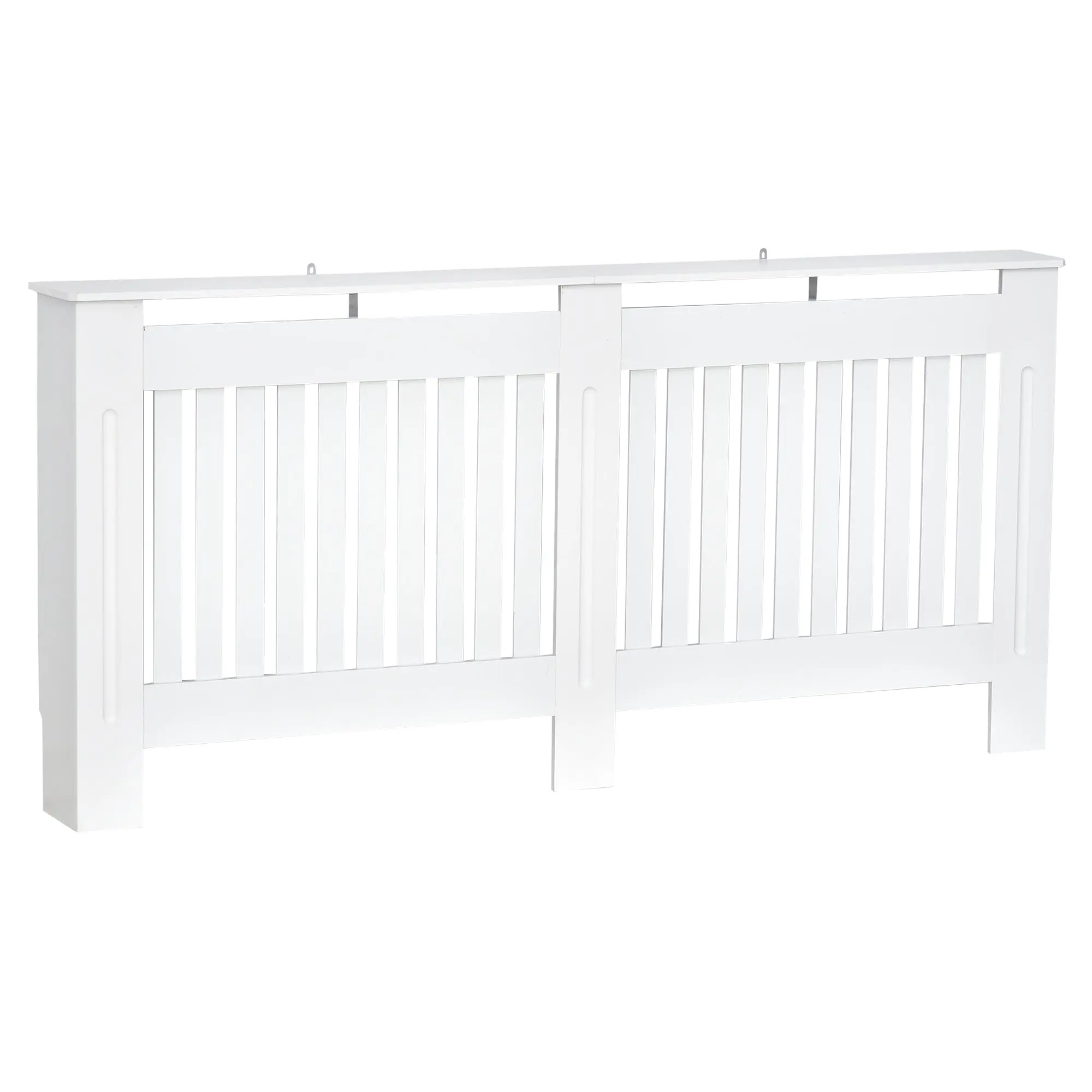Radiator Cover Modern MDF Radiator Cover for Living Room Bedroom 172x19x81 cm White